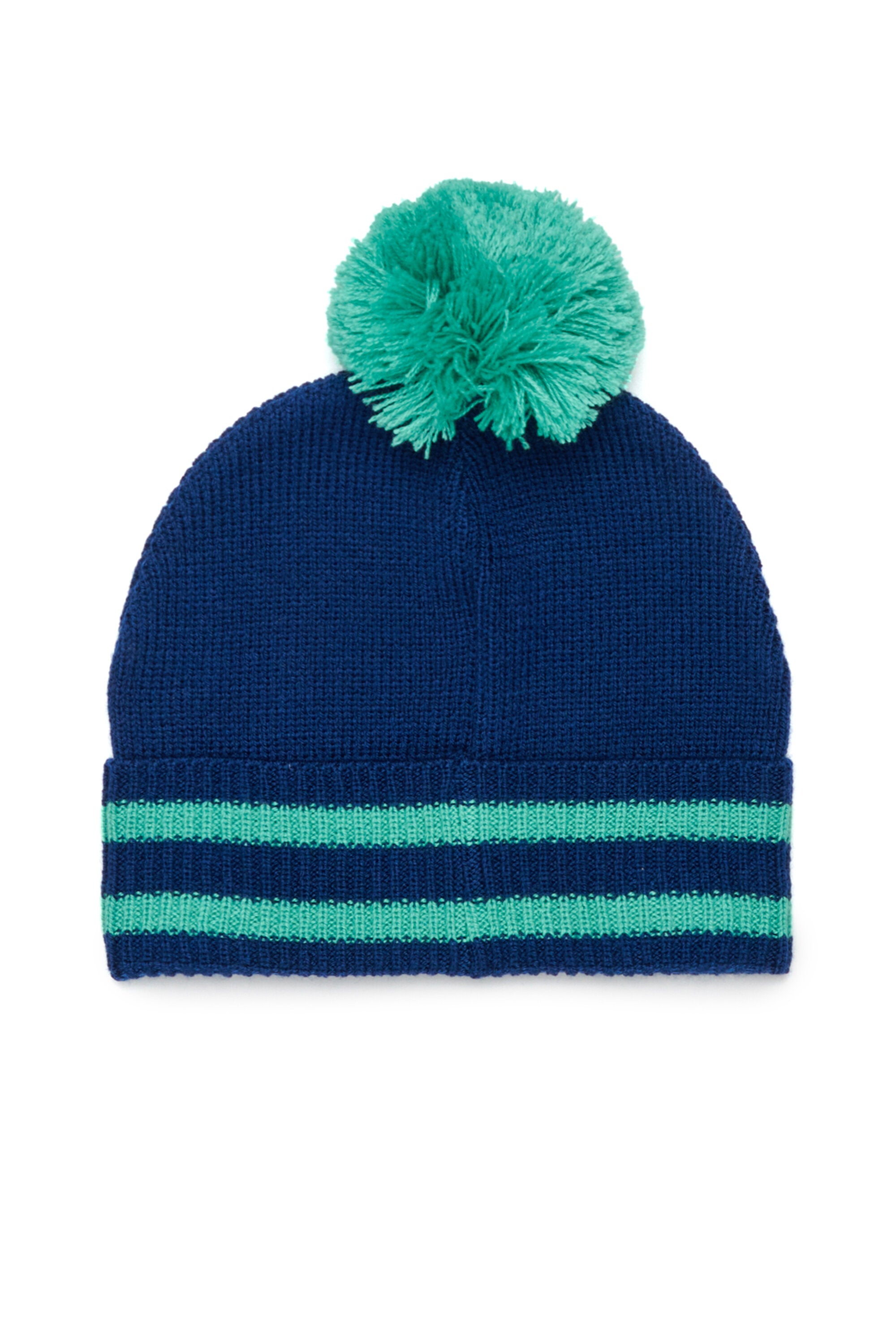 Gorro con pompón y logo