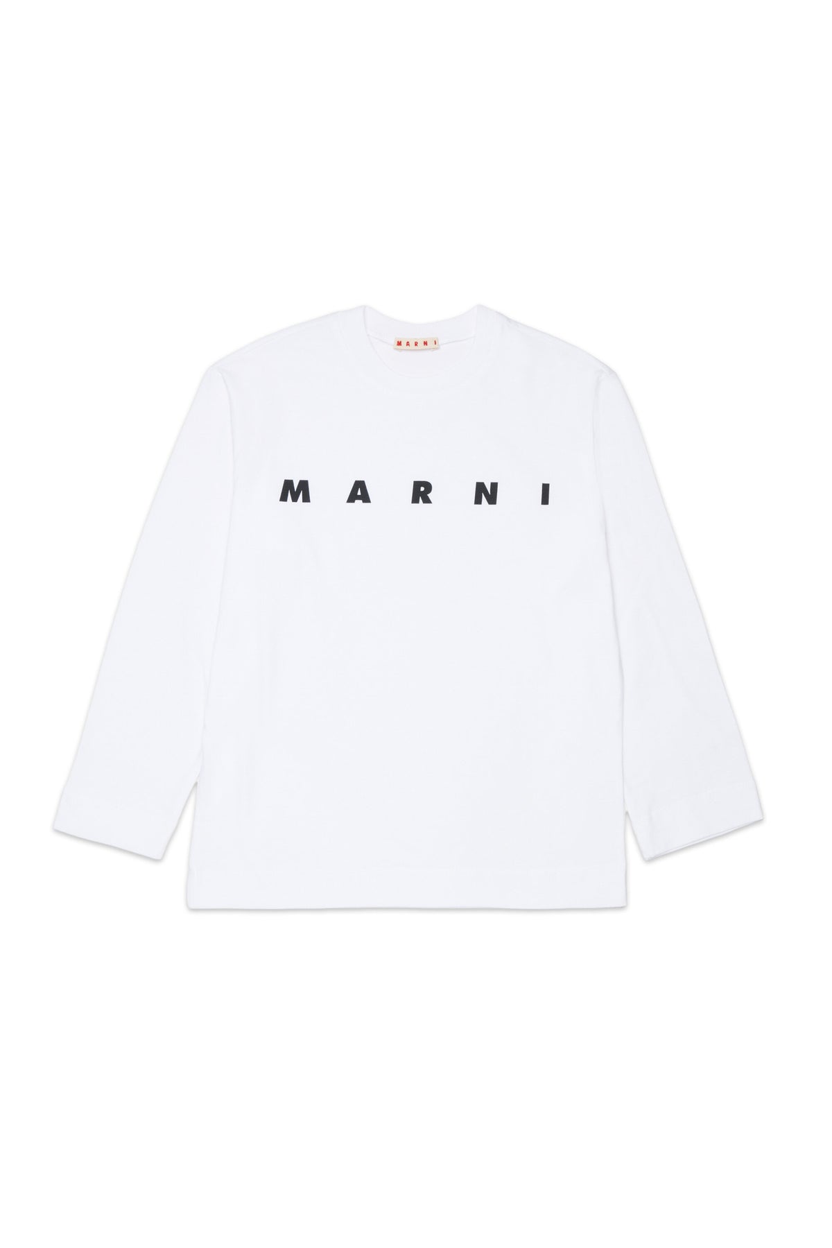 Camiseta de manga larga de jersey con logotipo Marni