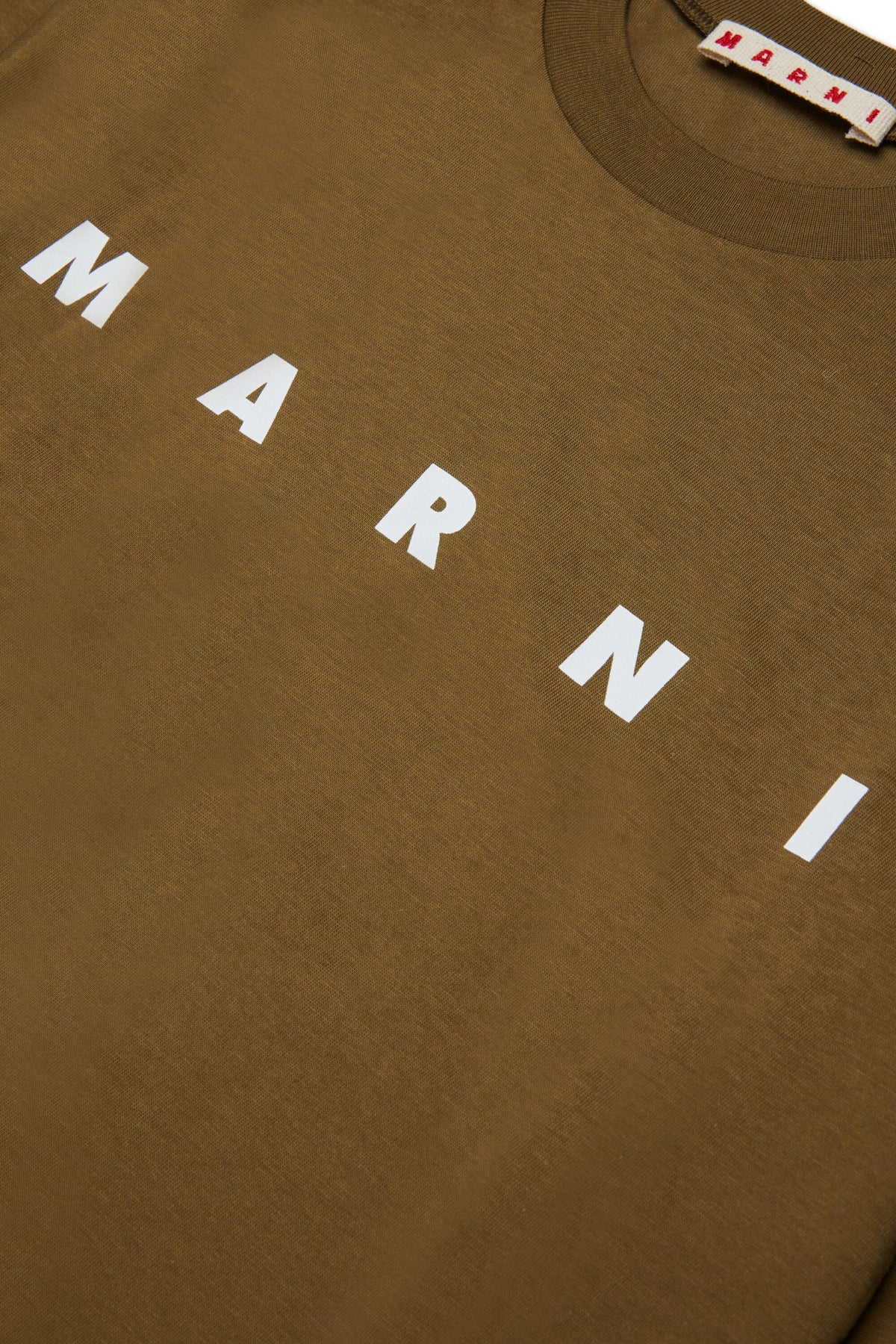T-shirt en jersey à manches longues avec logo Marni
