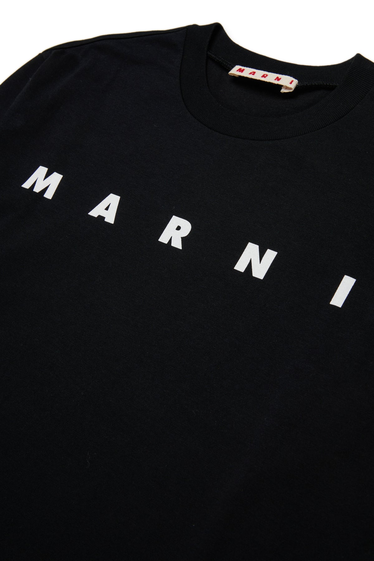 T-shirt en jersey à manches longues avec logo Marni