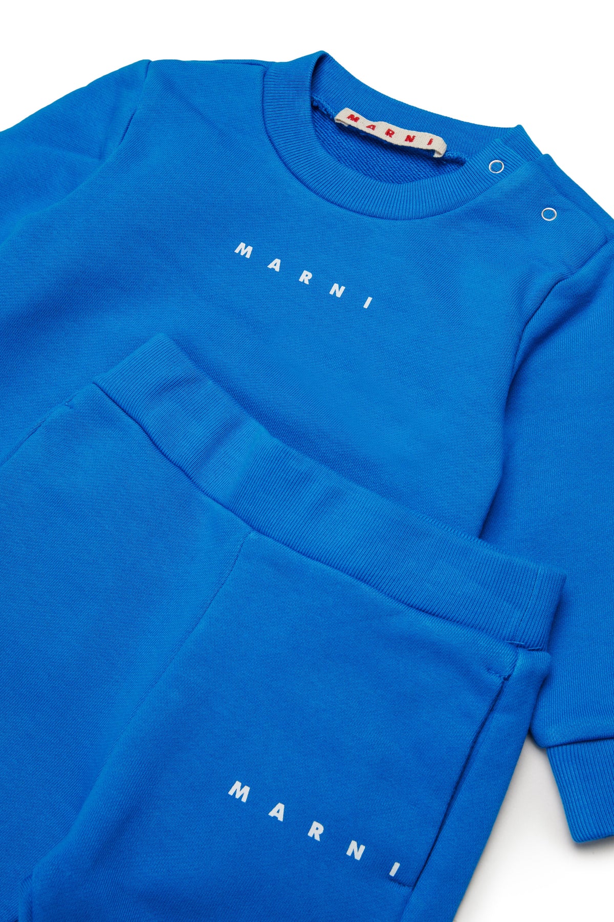 Fleece tracksuit set with institutional logo