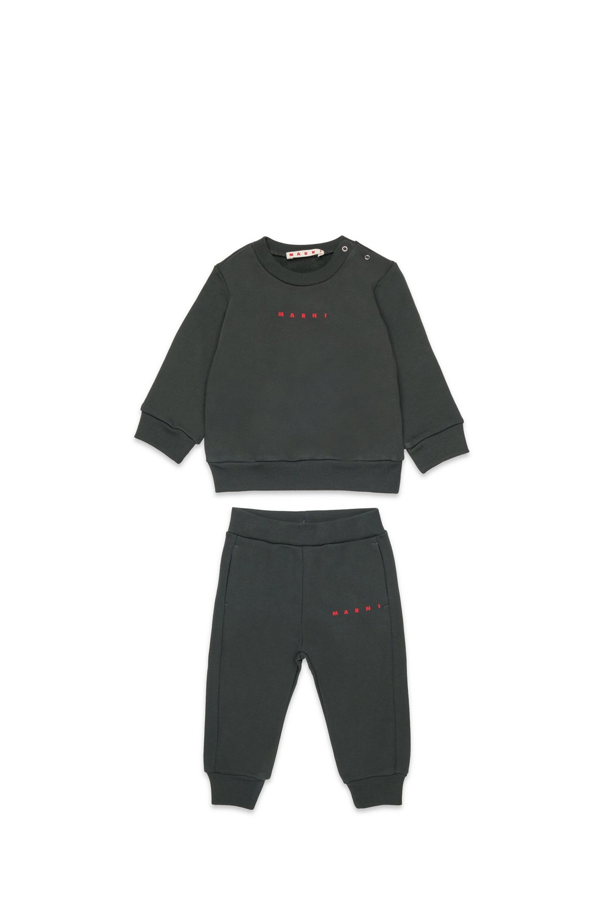 Fleece tracksuit set with institutional logo