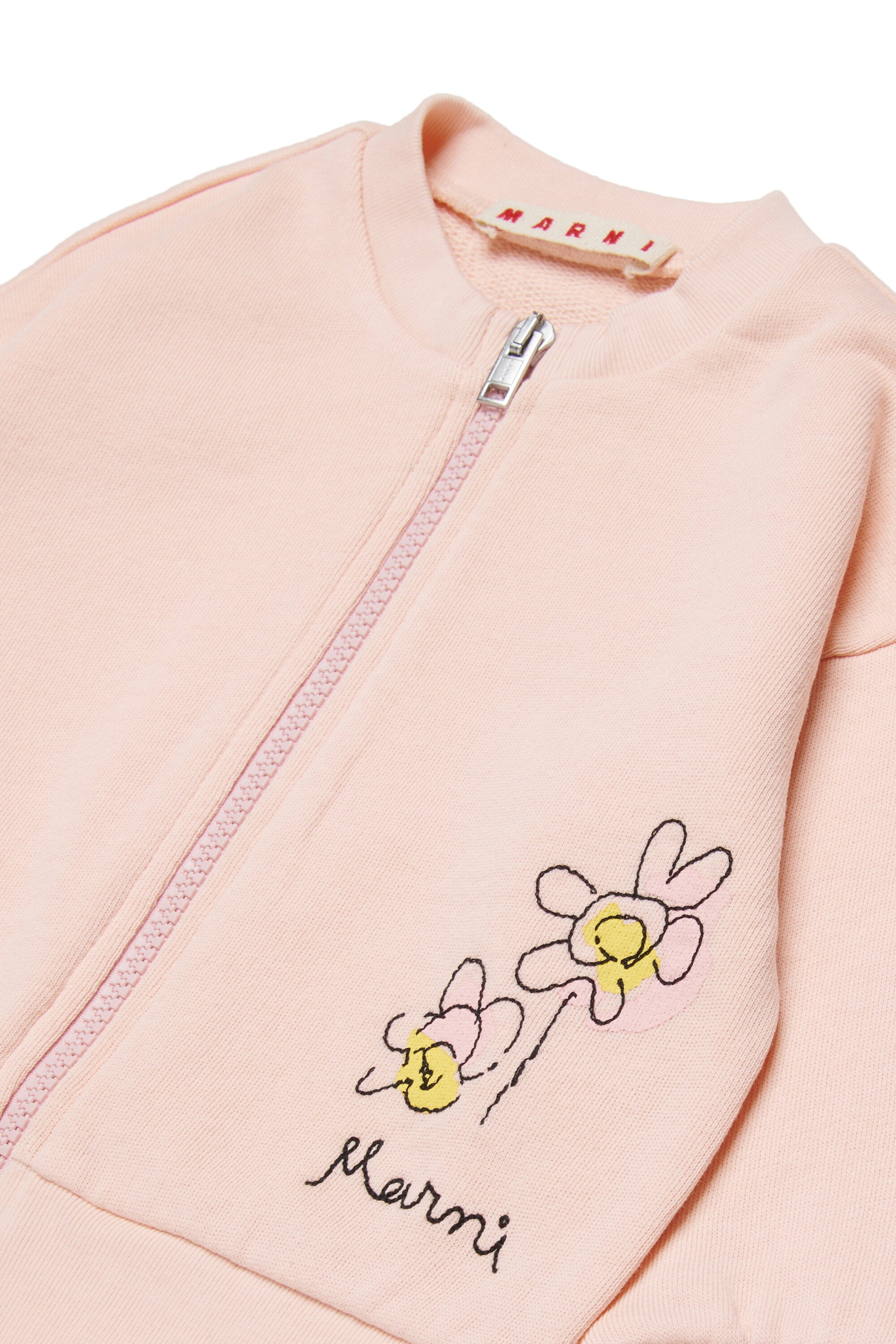 Sweat à fermeture zippée intégrale avec logo