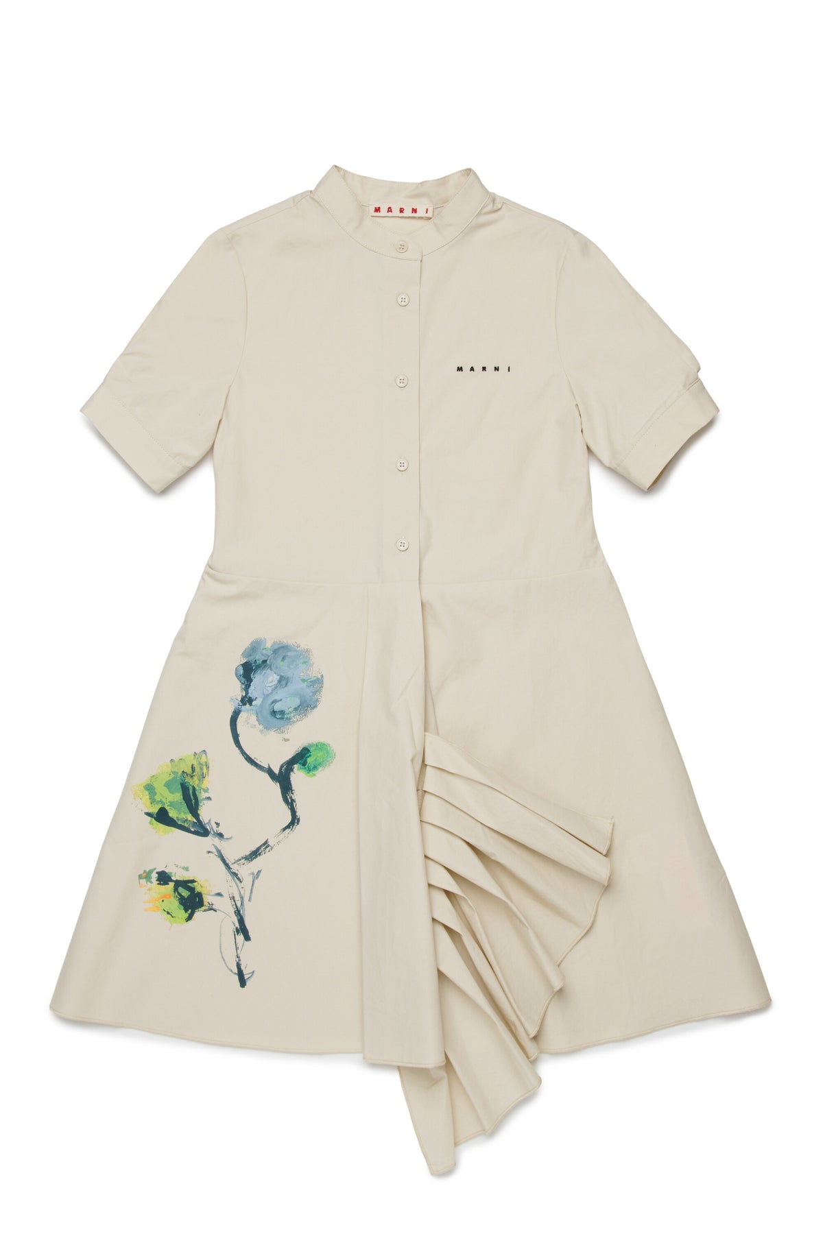 Vestido corto con estampado floral