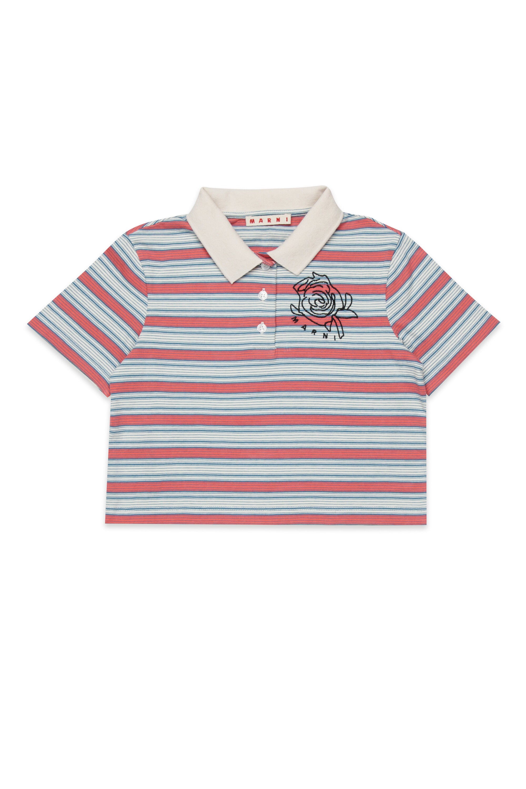 Polo rayée avec logo