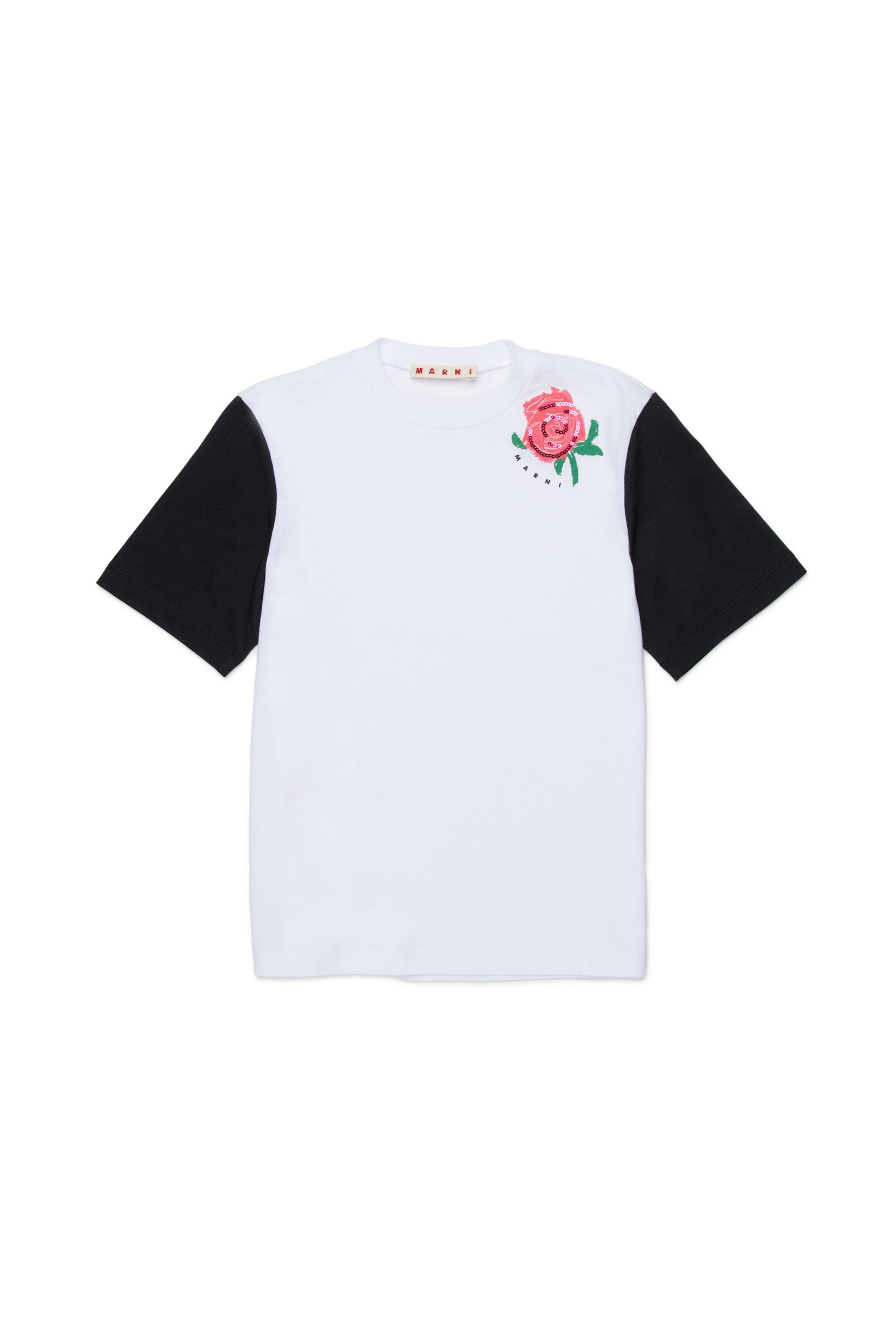 T-shirt avec imprimé et sequins