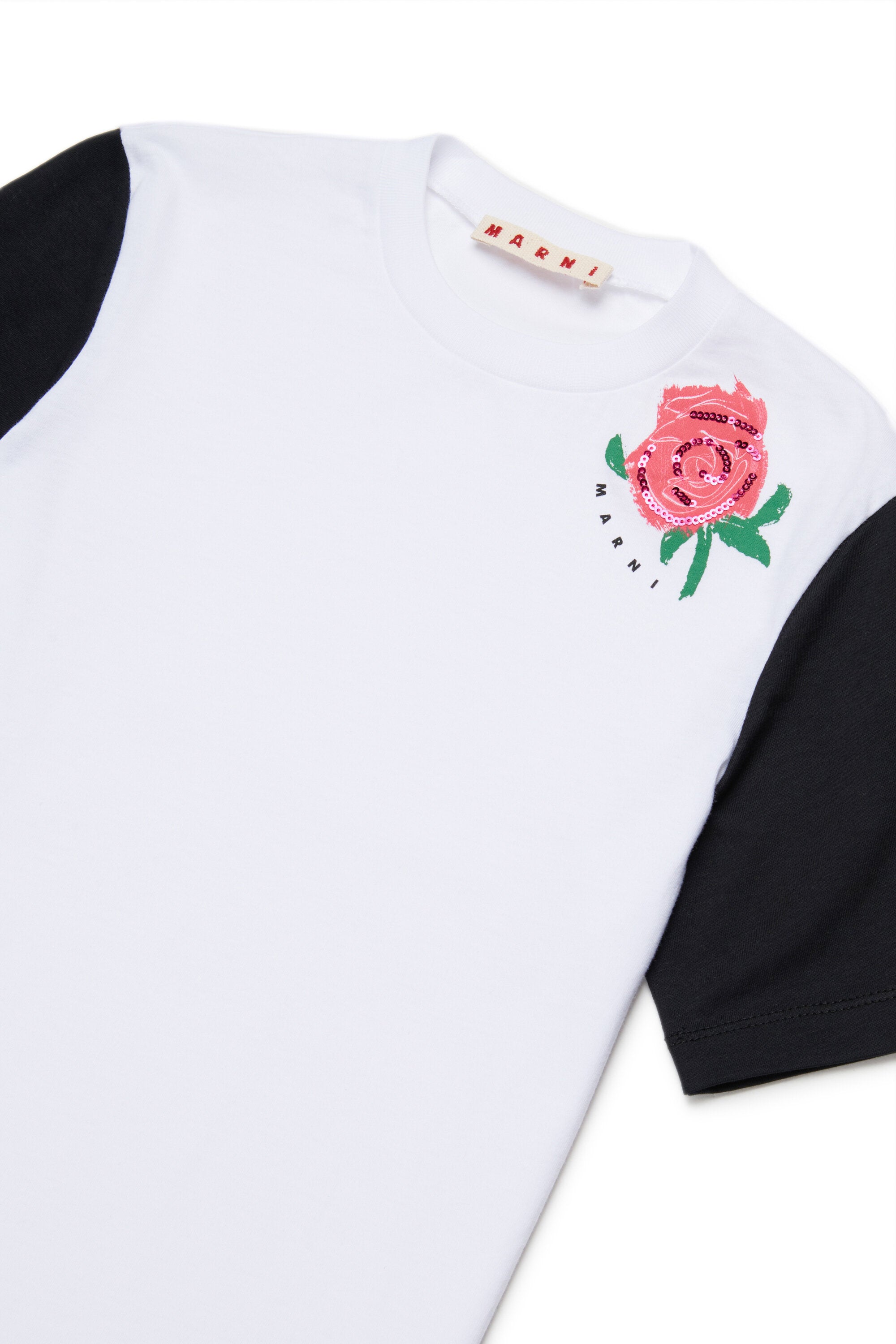 T-shirt avec imprimé et sequins