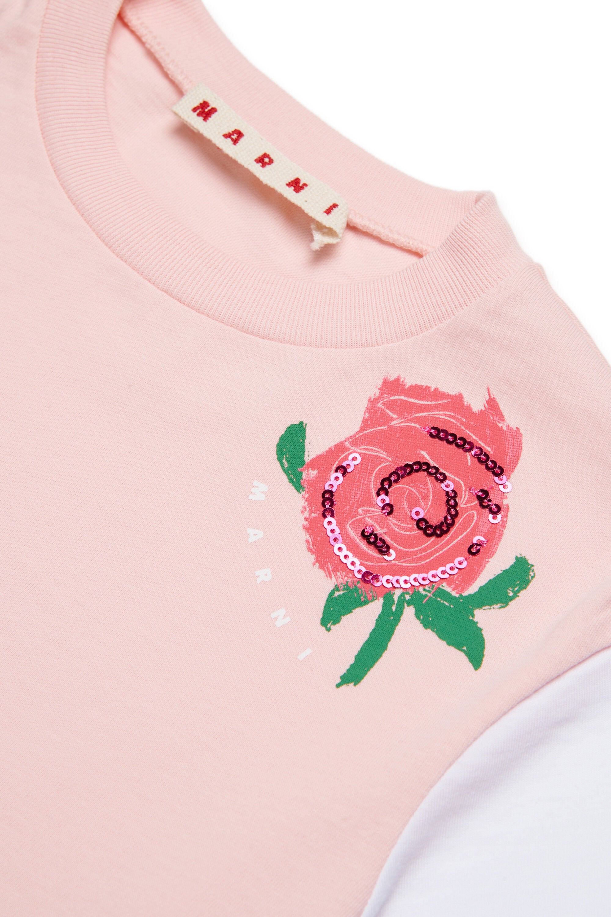 T-shirt avec imprimé et sequins