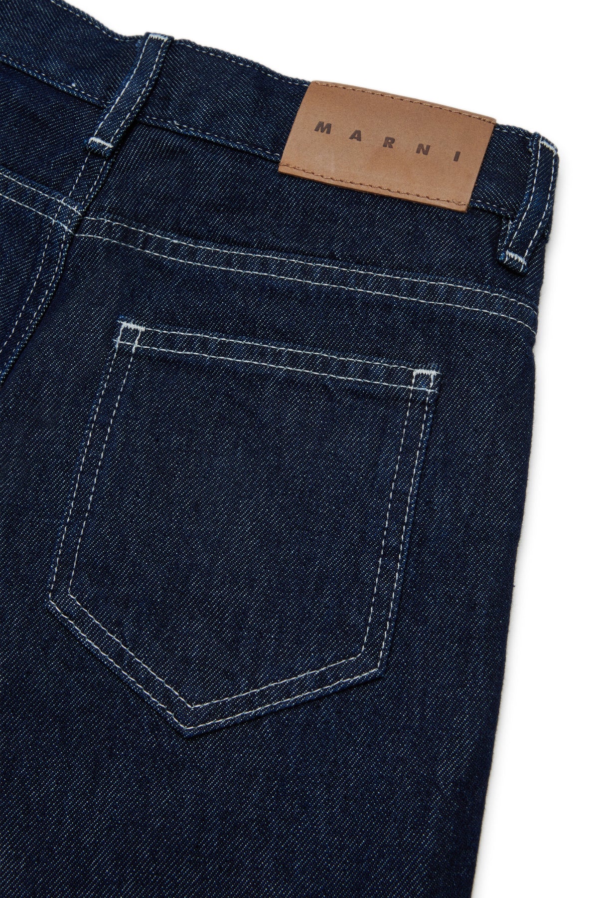 Bermudas vaqueras con logo estampado
