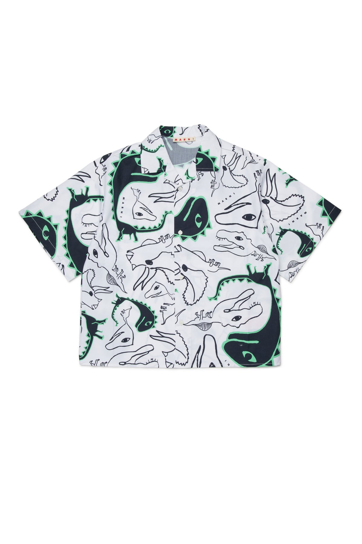 Short-sleeved shirt with logo