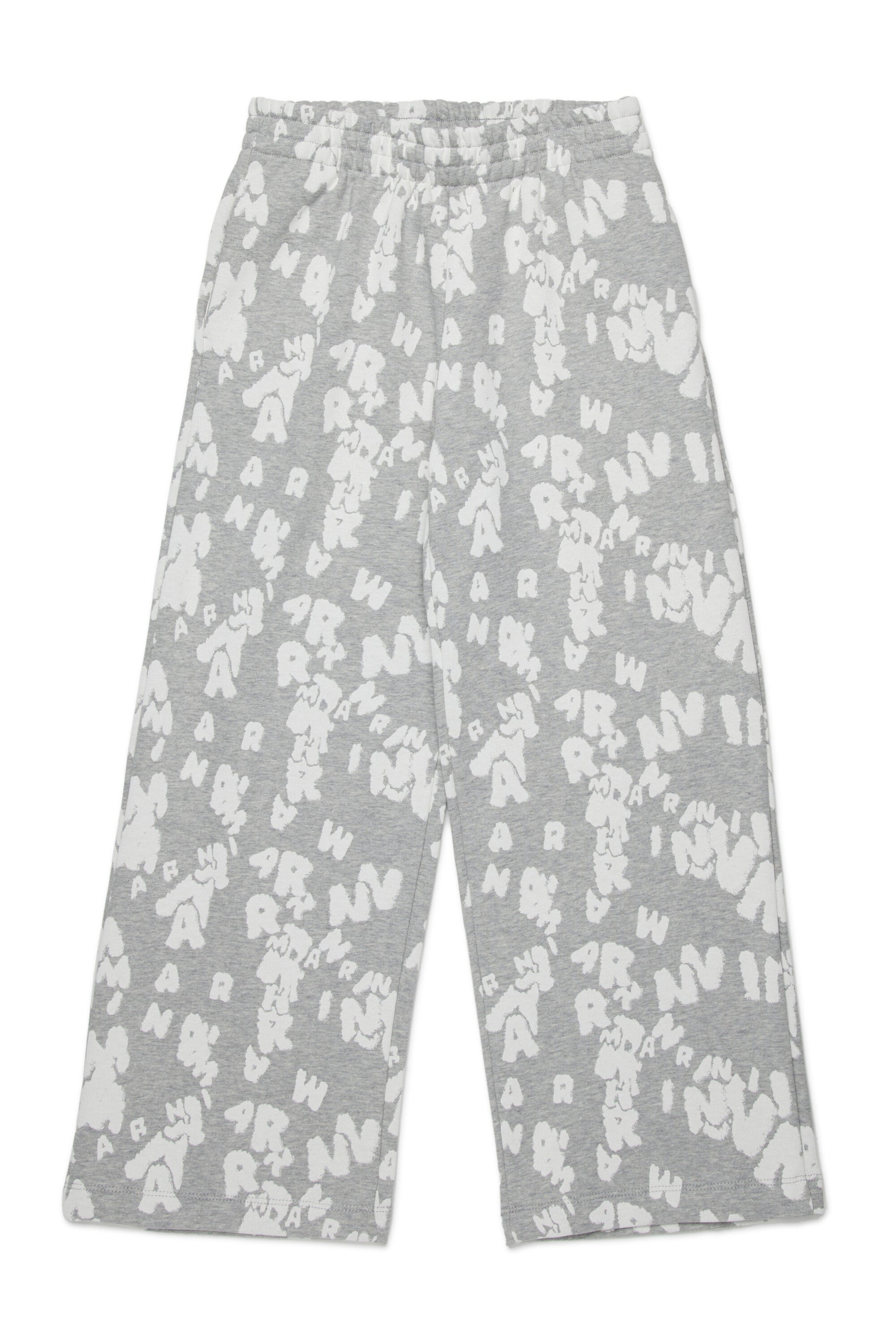 Pantalones de felpa con logo allover