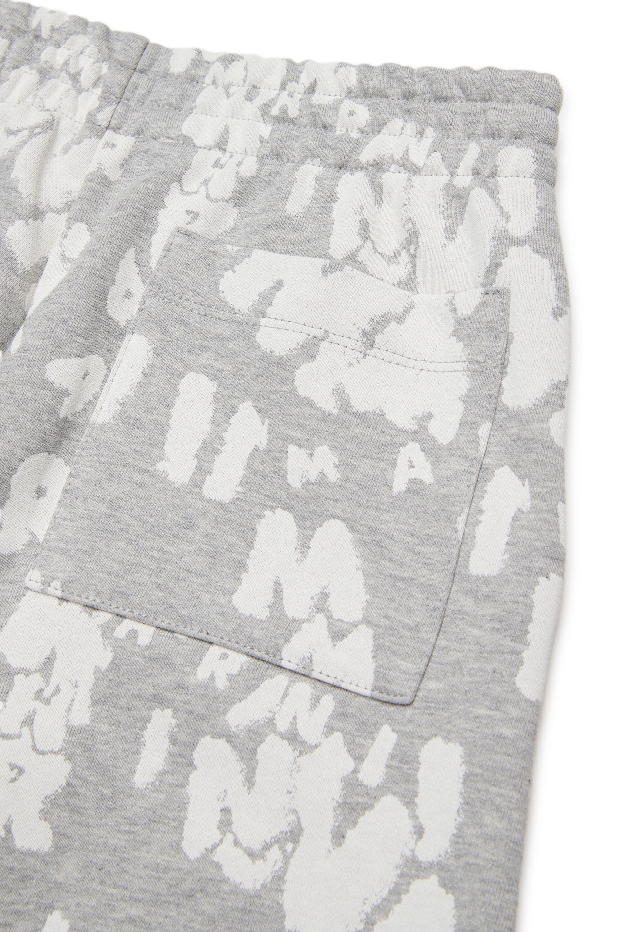 Pantalones de felpa con logo allover