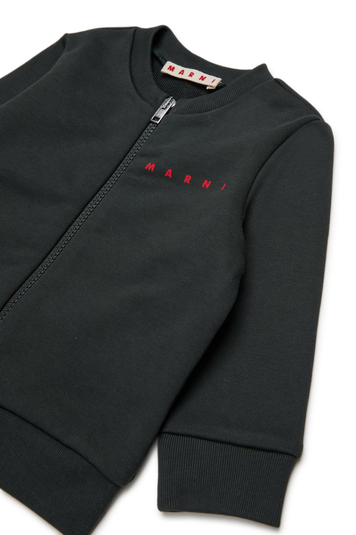 Sweat à fermeture zippée complète avec logo