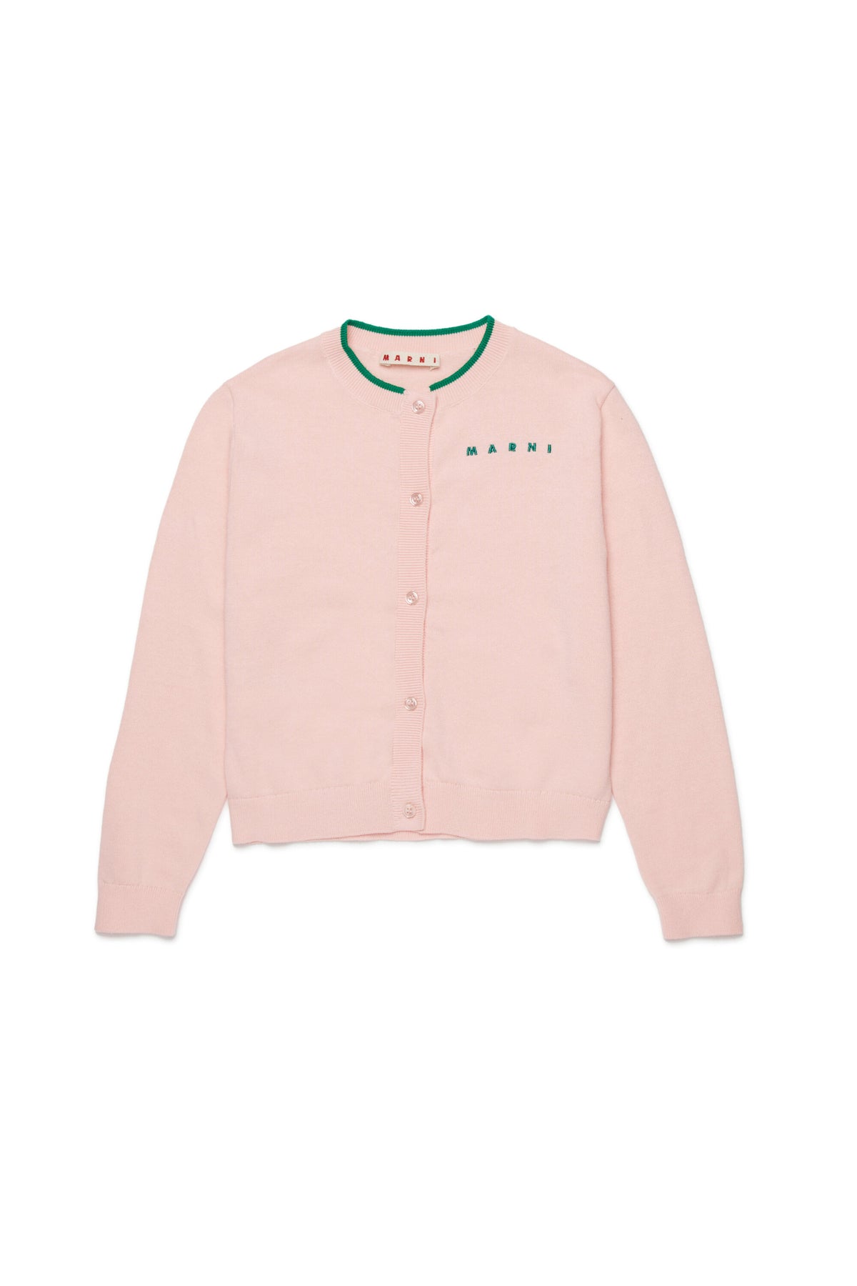Cardigan col rond avec logo
