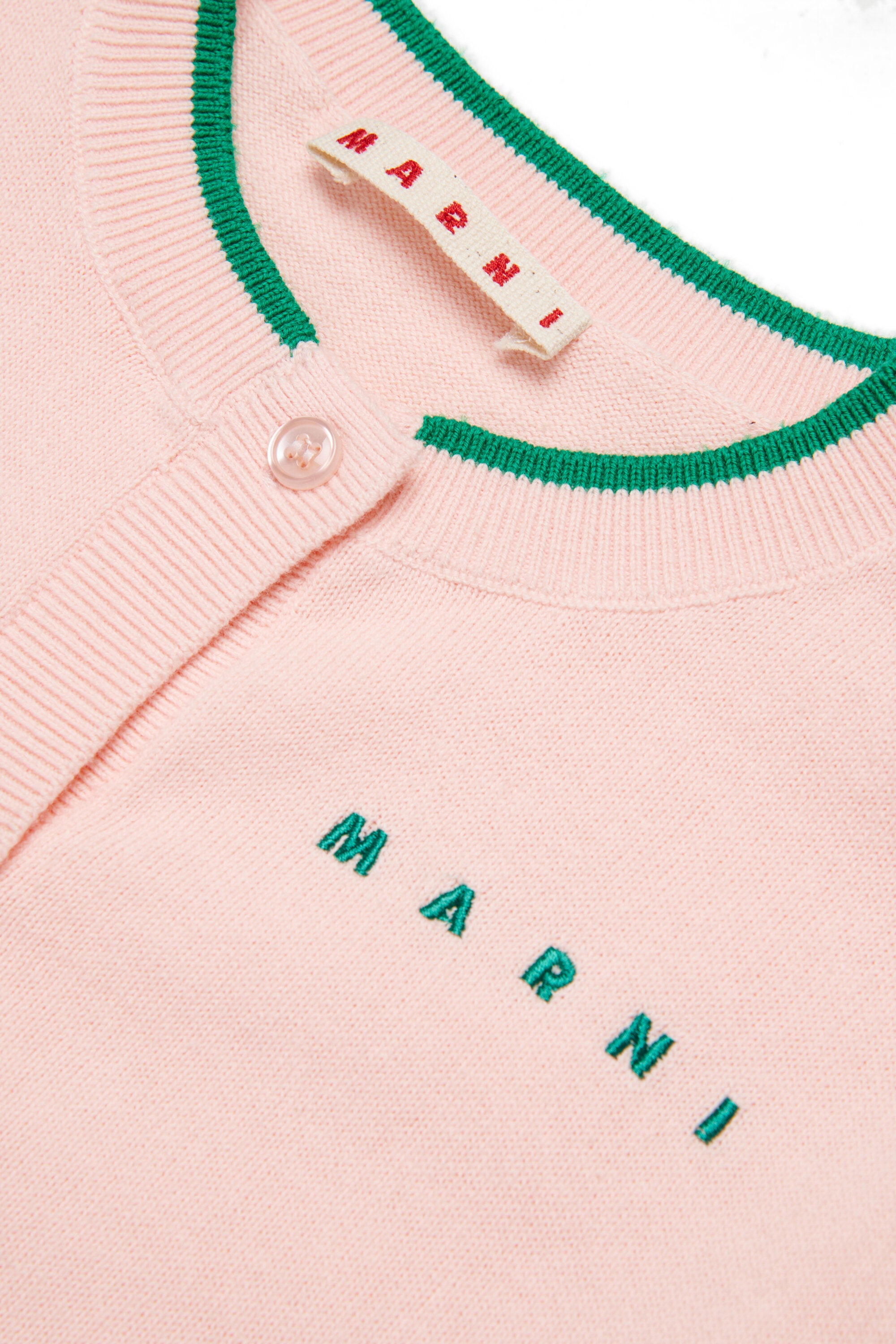 Cardigan col rond avec logo
