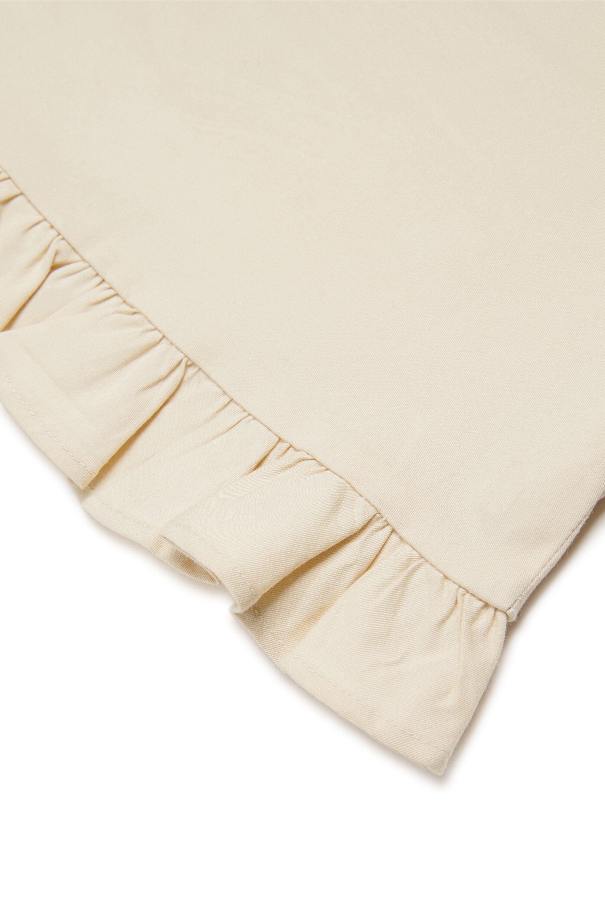 Top sans manches avec volants et logo