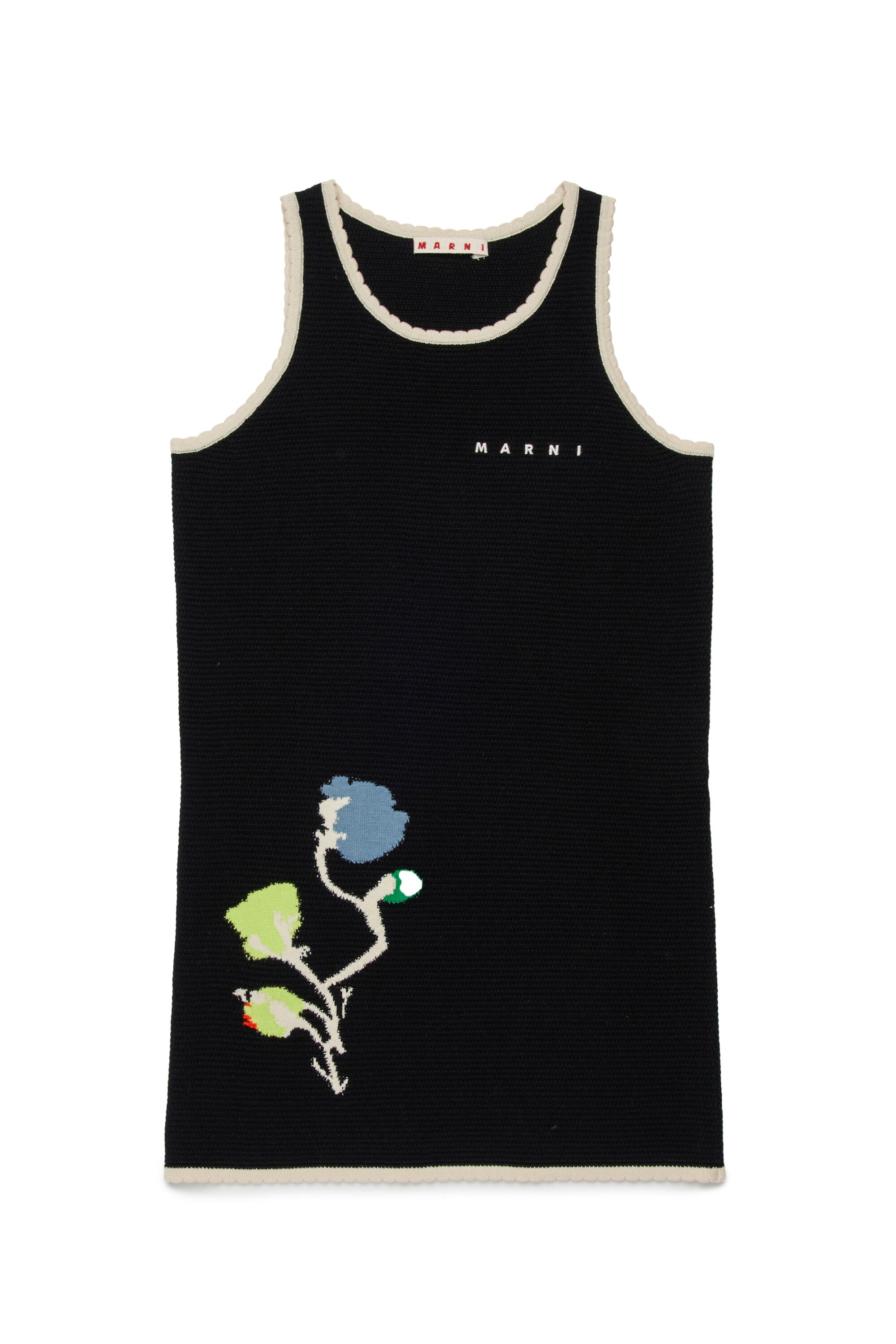 Robe sans manches à motif géométrique