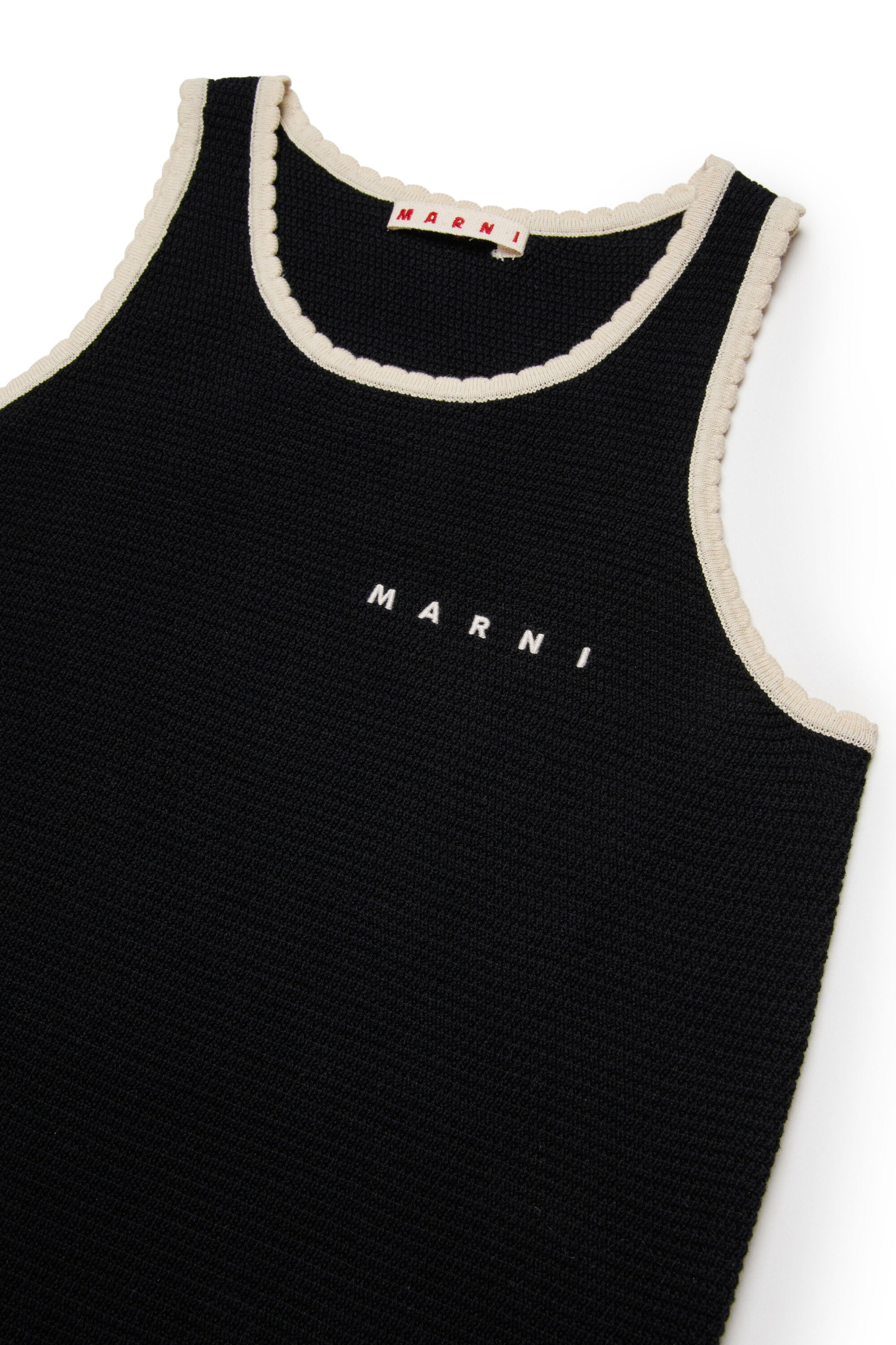 Robe sans manches à motif géométrique