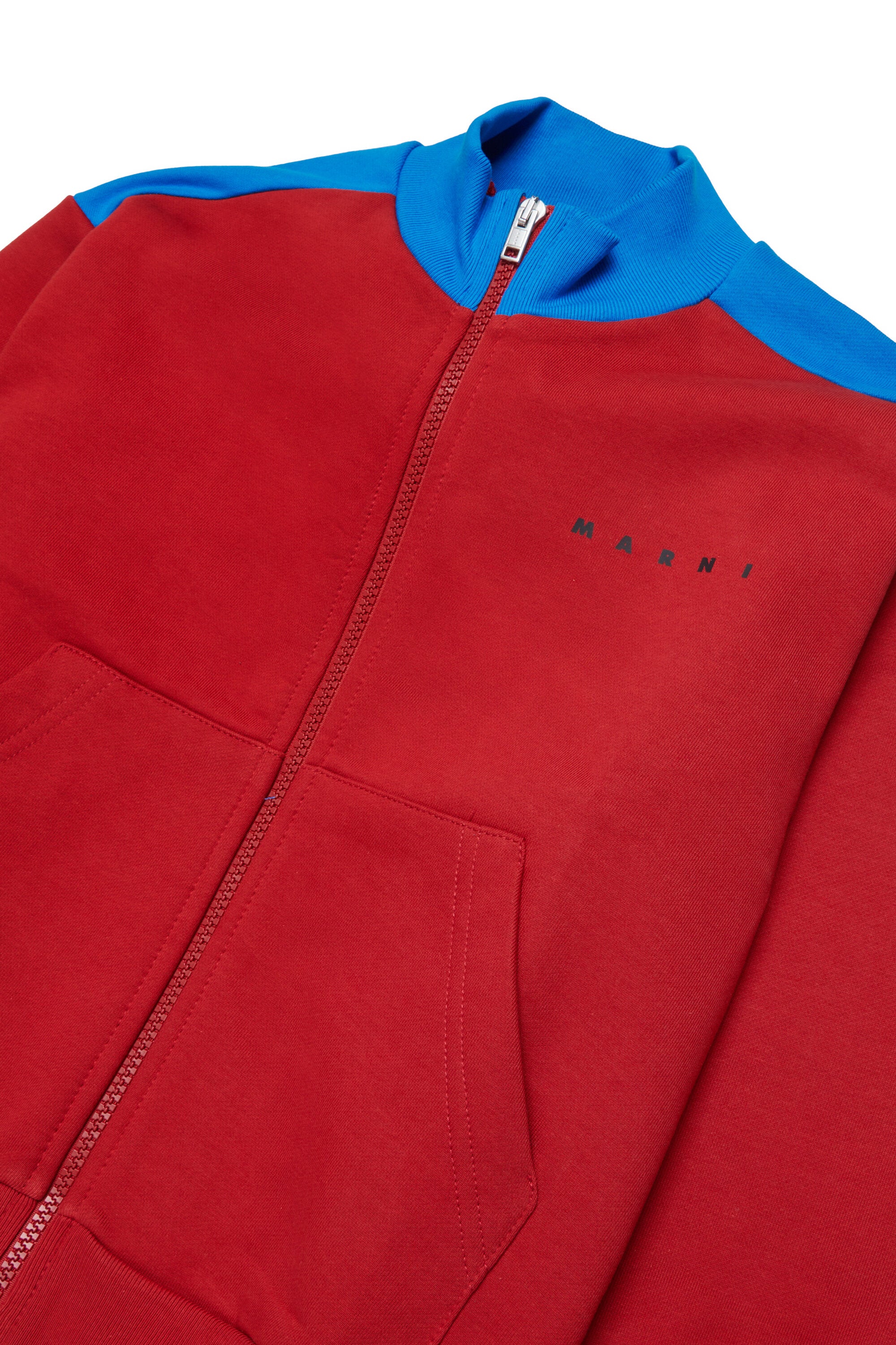 Sweat à fermeture zippée complète avec logo