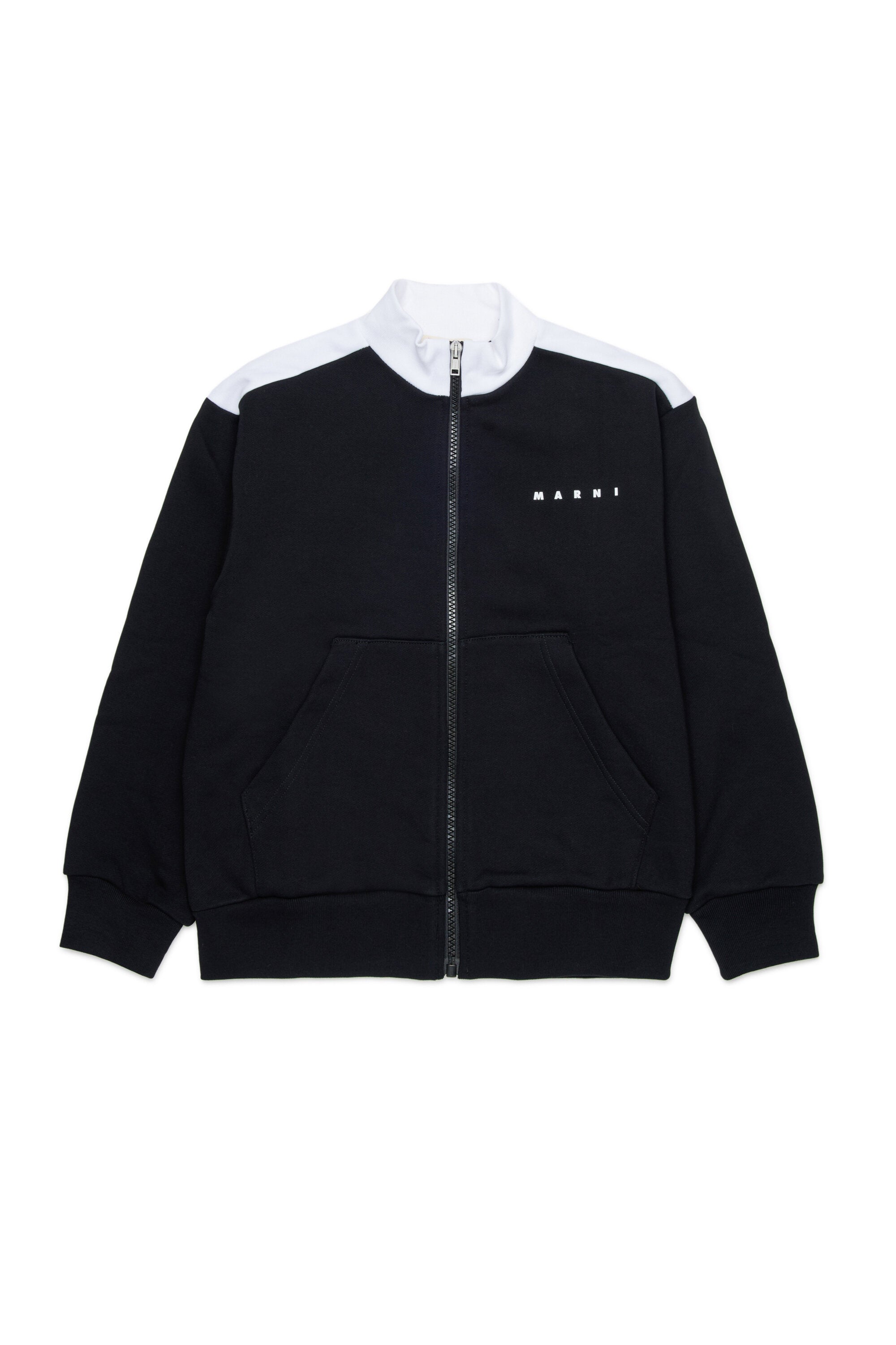 Sweat à fermeture zippée complète avec logo