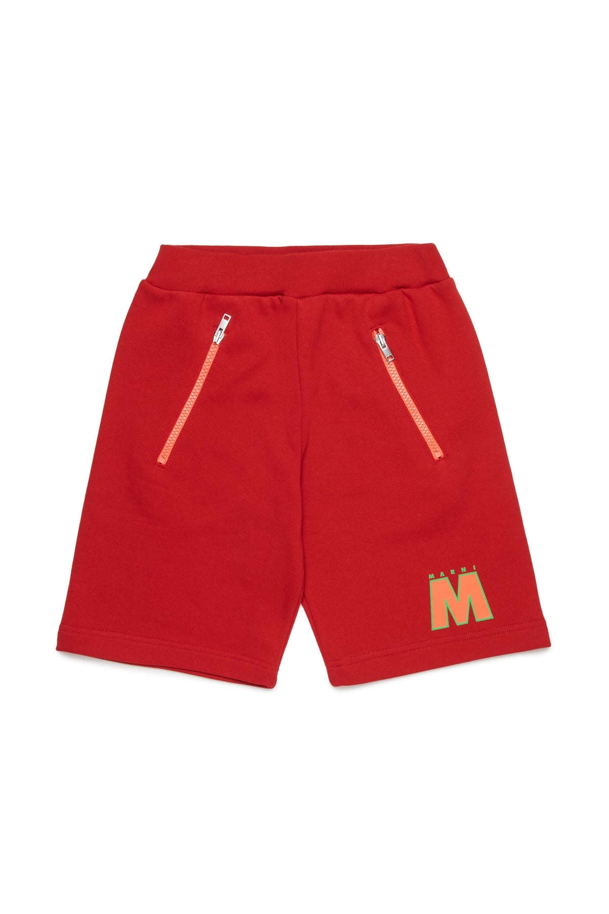 Fleece shorts with logo