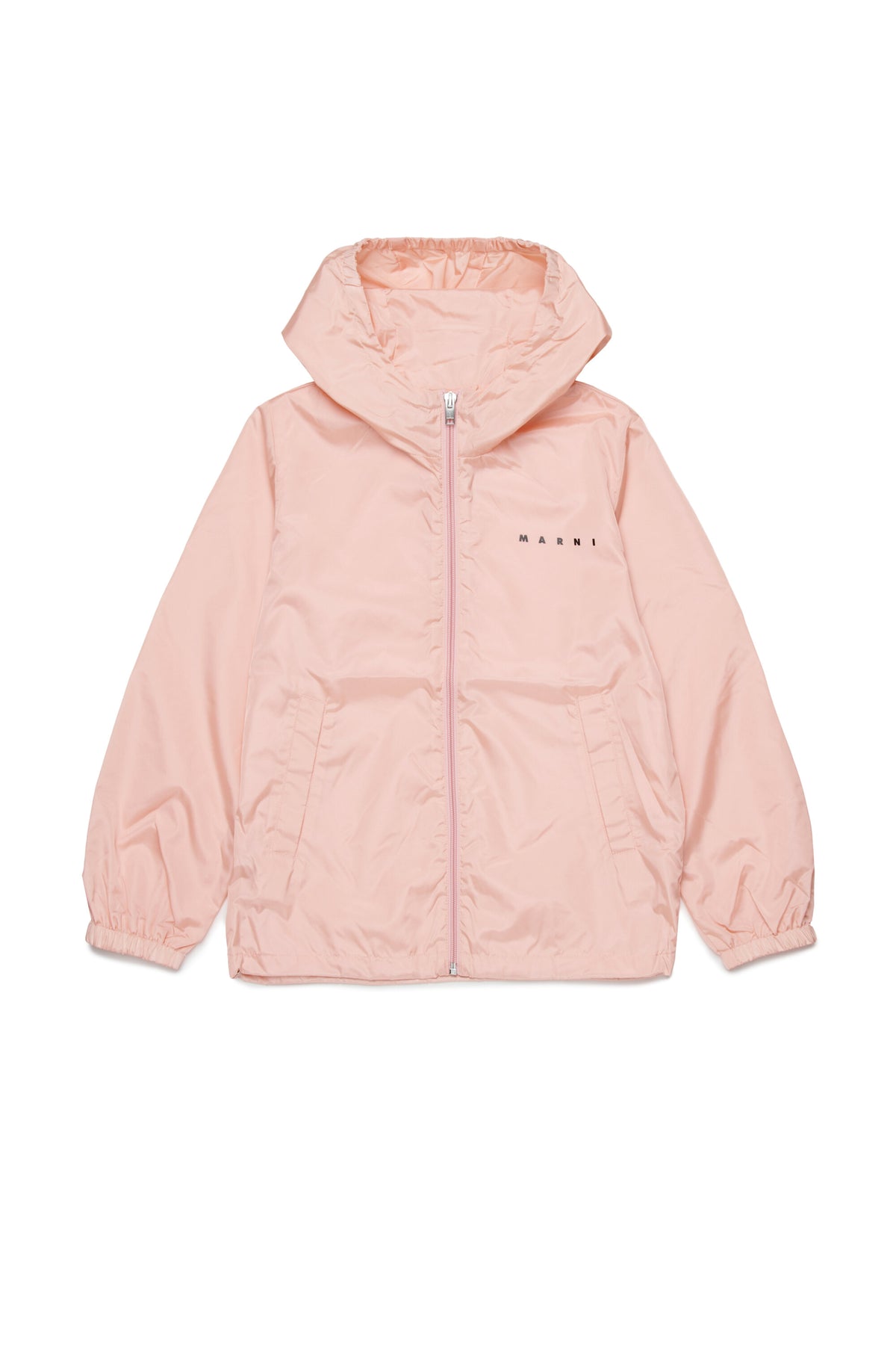 Windbreaker with printed logo