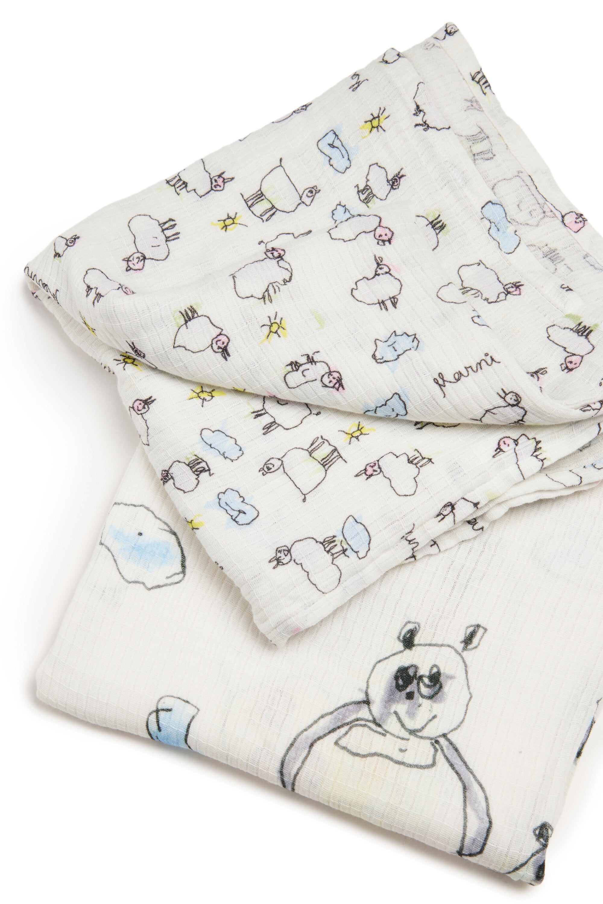 Set mousselines bébé avec logo