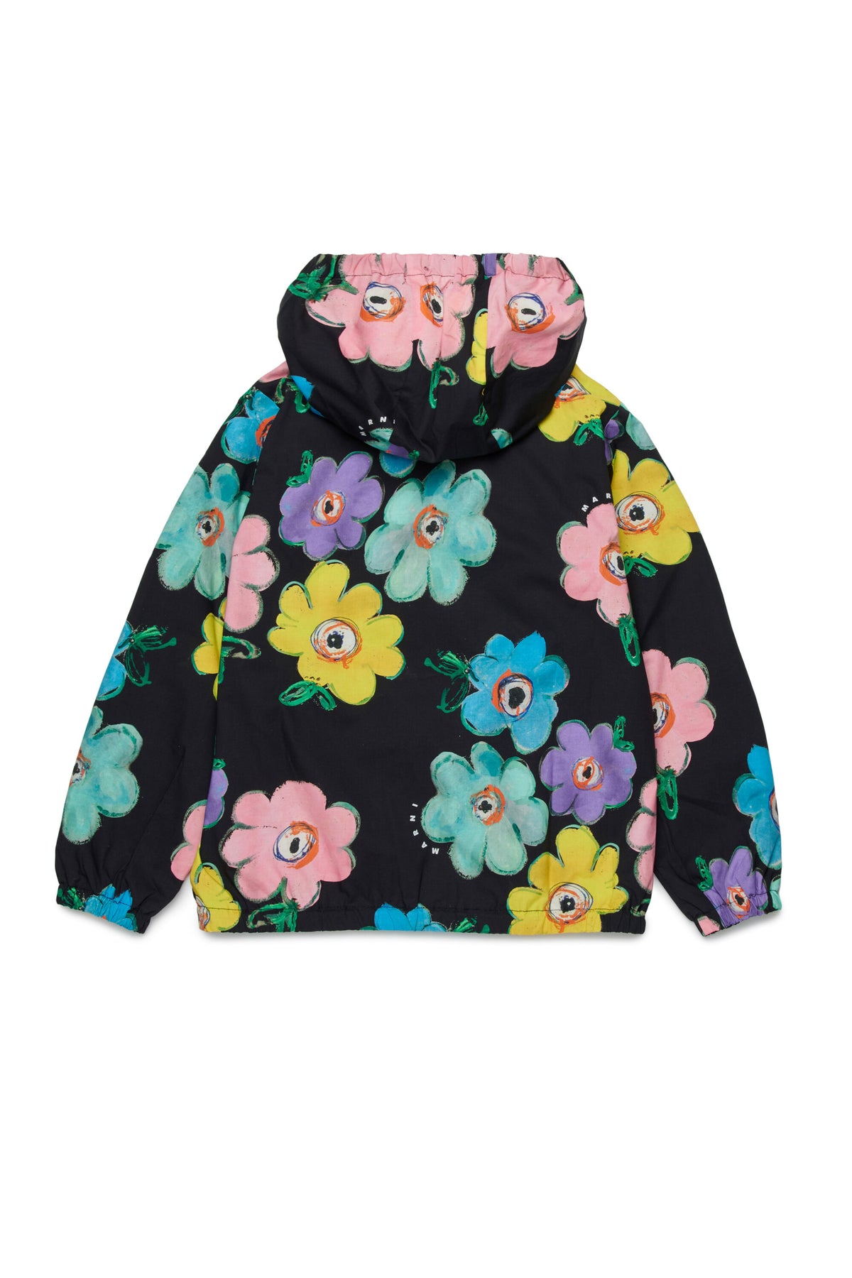 Coupe-vent à motif floral avec logo imprimé