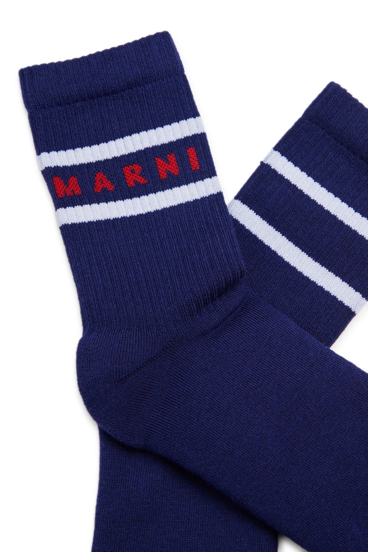 Logo and striped socks