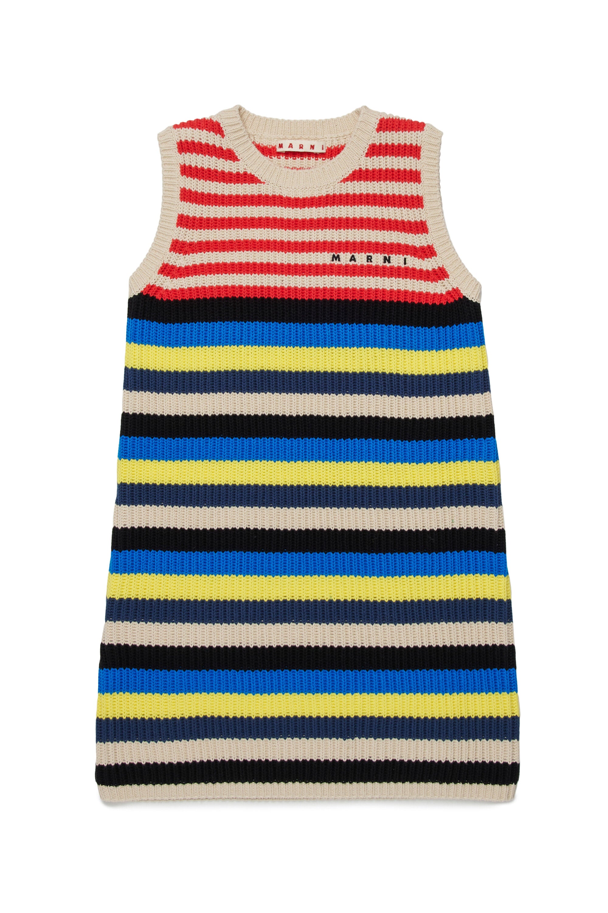 Robe à rayures avec logo
