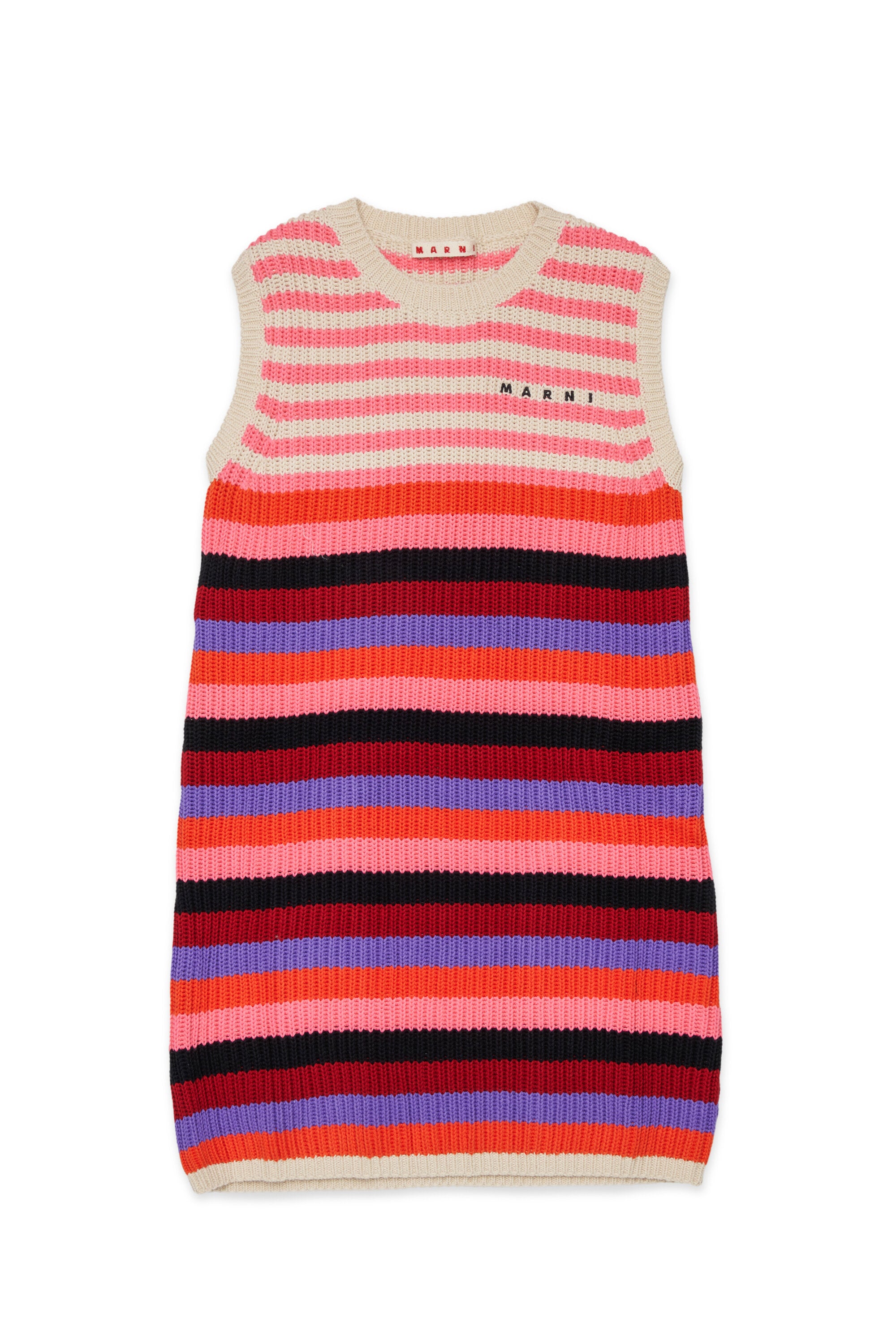 Robe à rayures avec logo