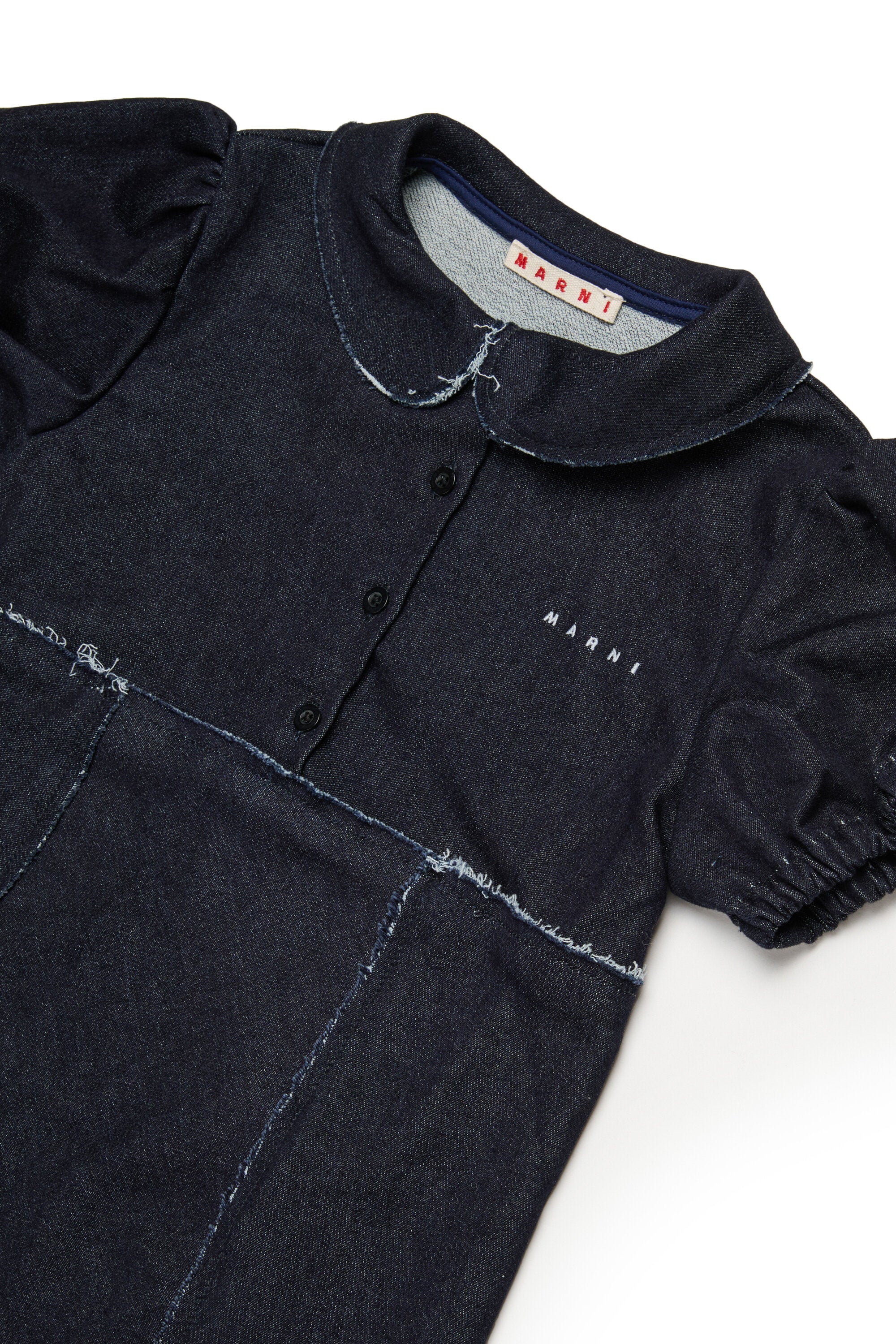 Chemise en denim avec manches courte