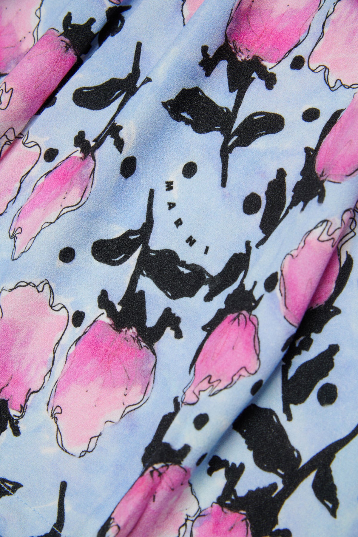 Chemise à motif fleuri à manches longues