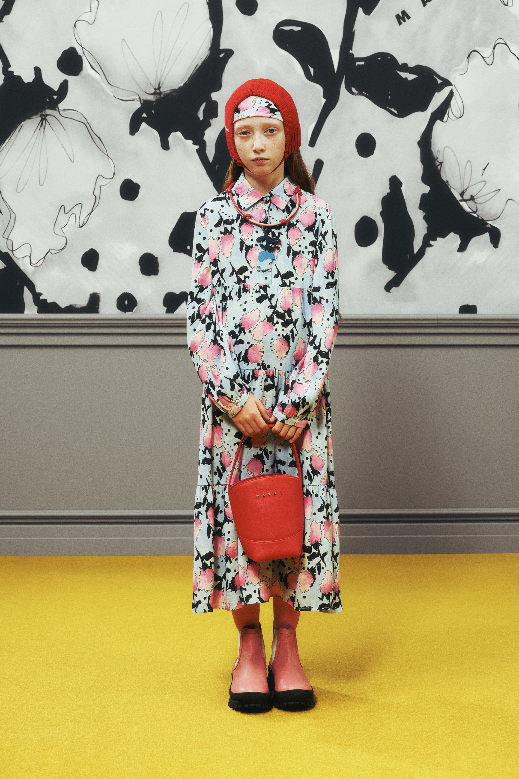 Robe à motif fleuri