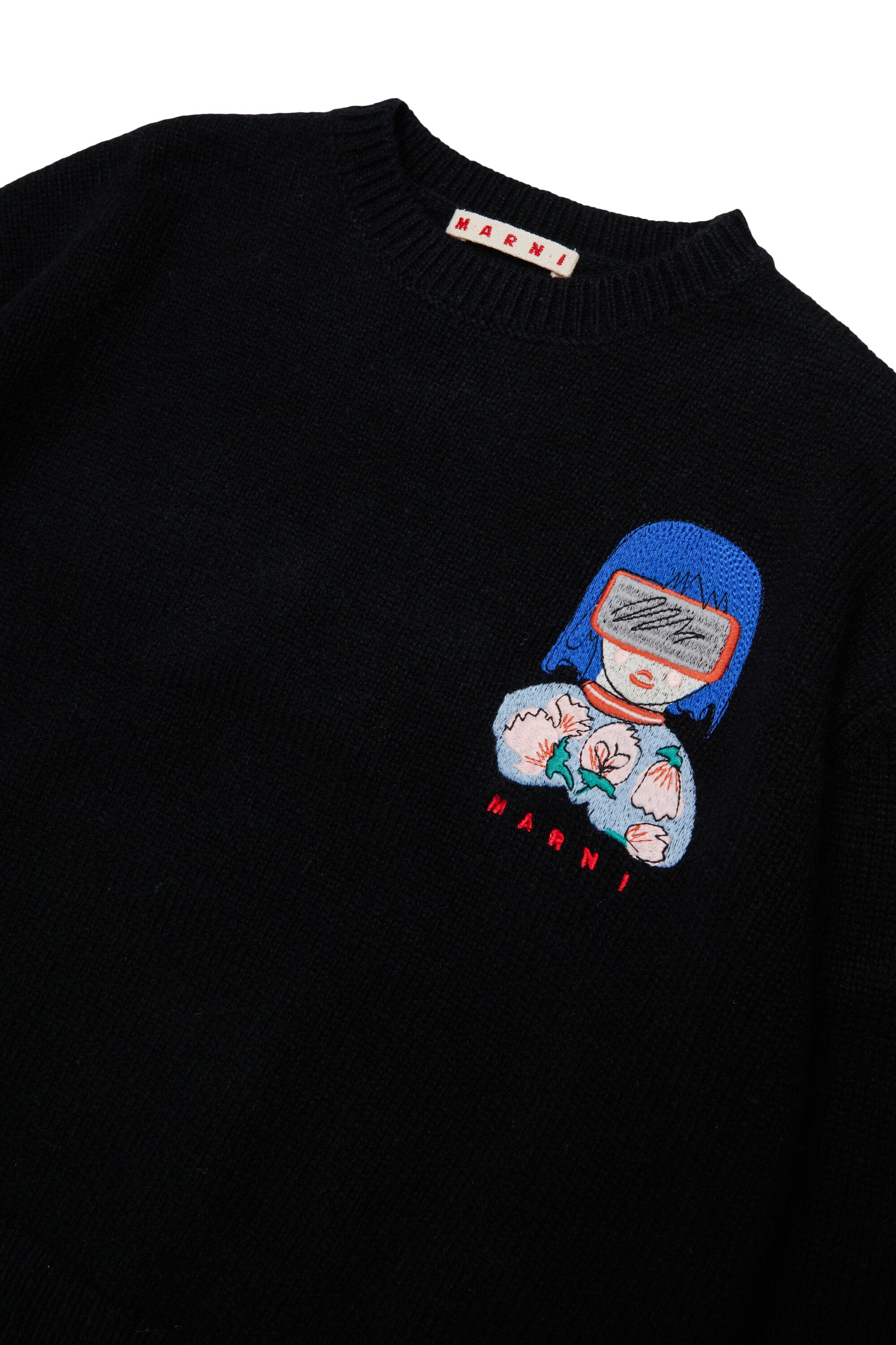 Crewneck pullover with logo