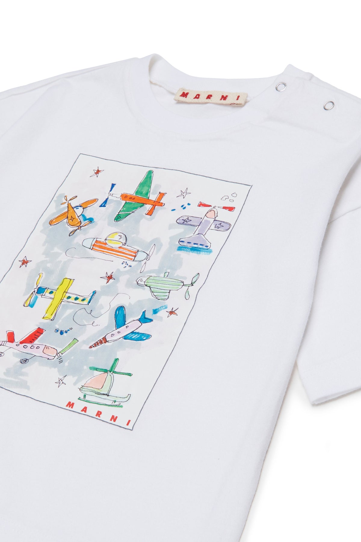 T-shirt avec imprimé avions et logo