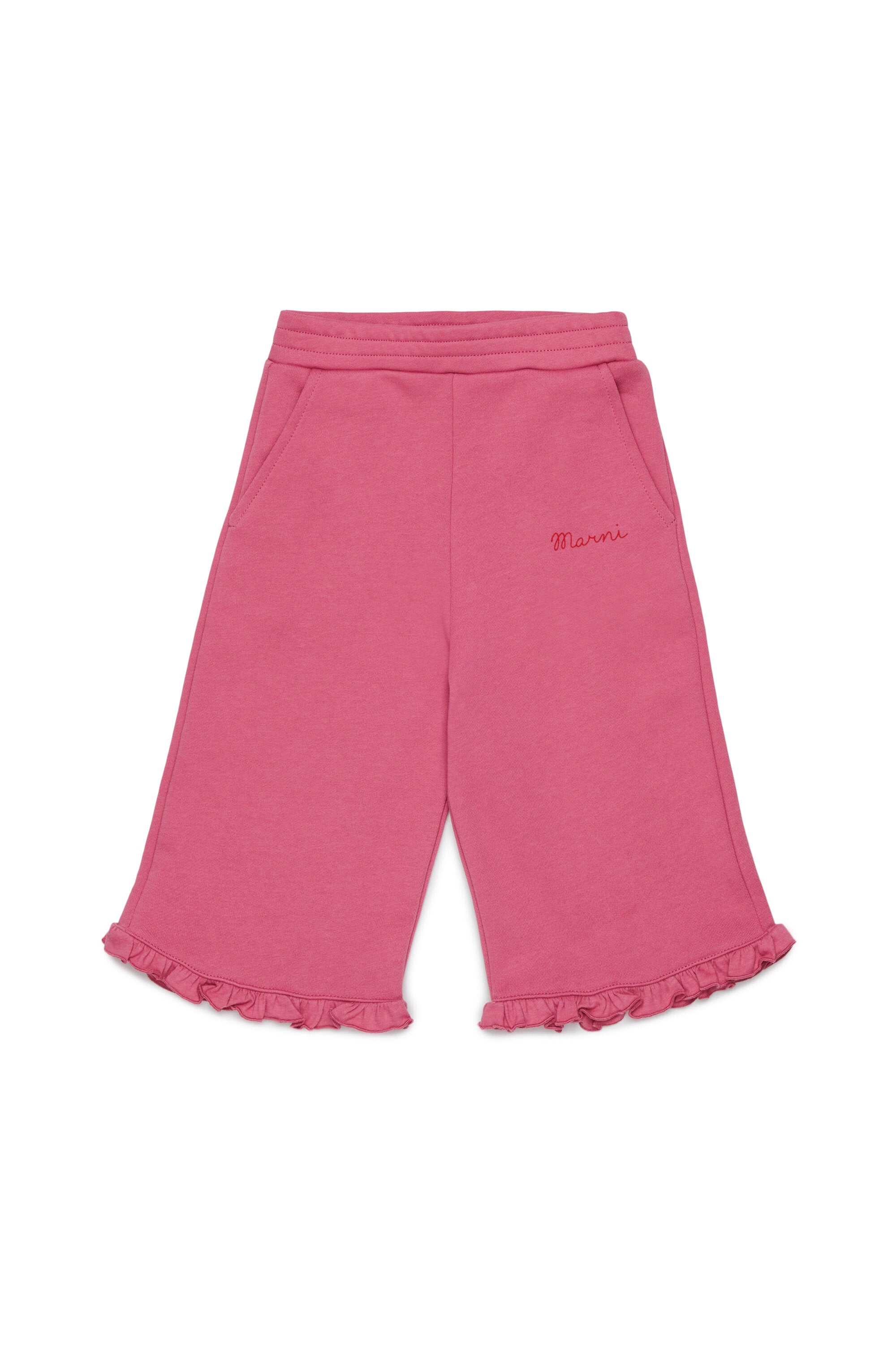 Pantalón de felpa con volantes