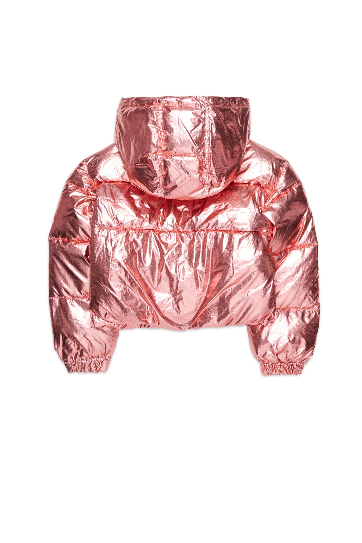Padded jacket with printed logo