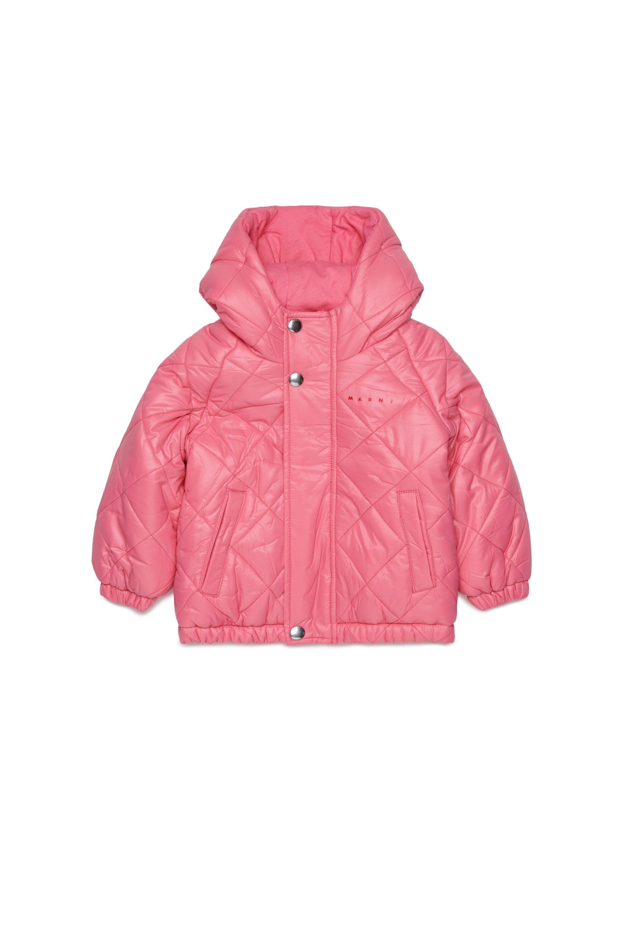 Chaqueta acolchada con logo estampado