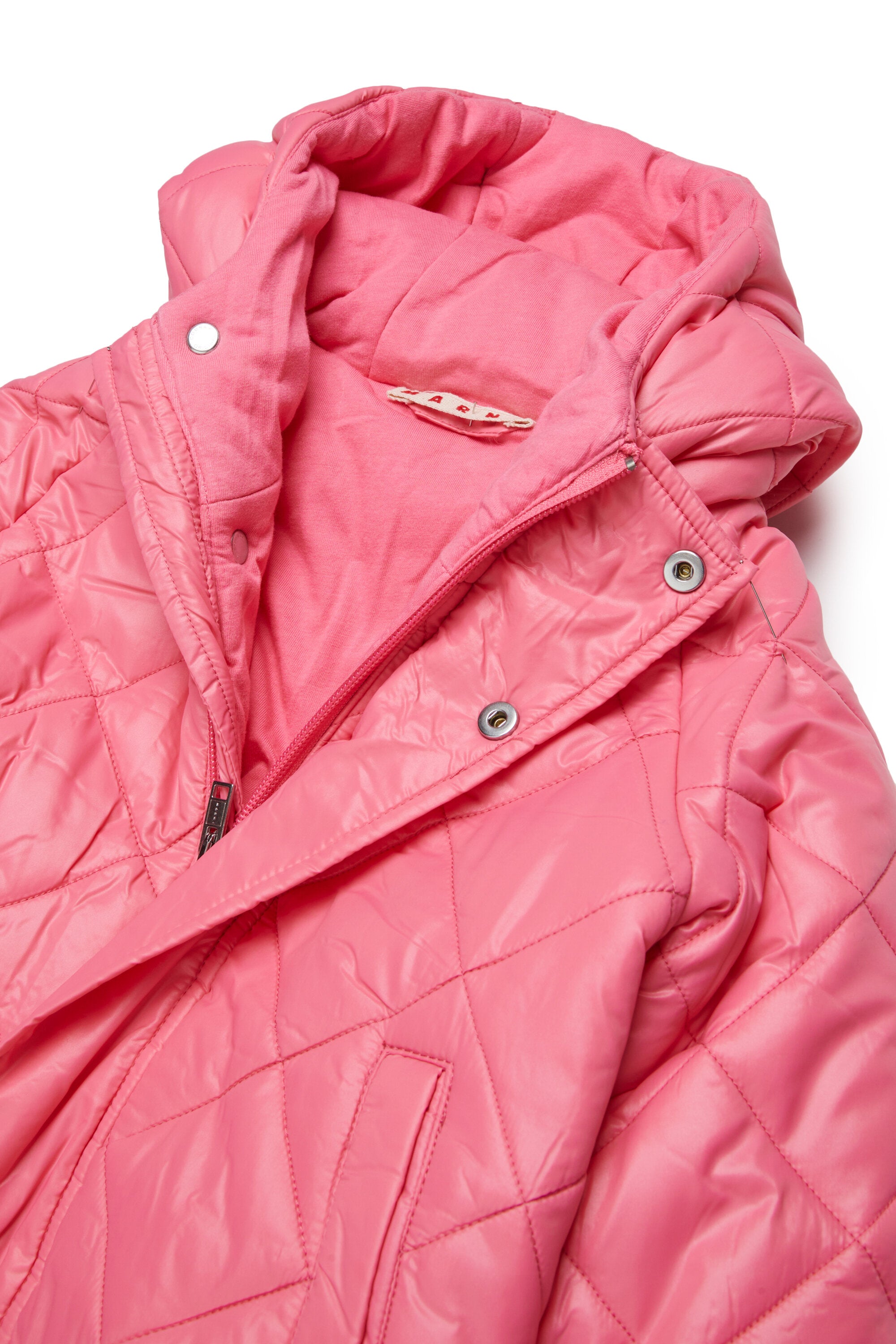 Chaqueta acolchada con logo estampado