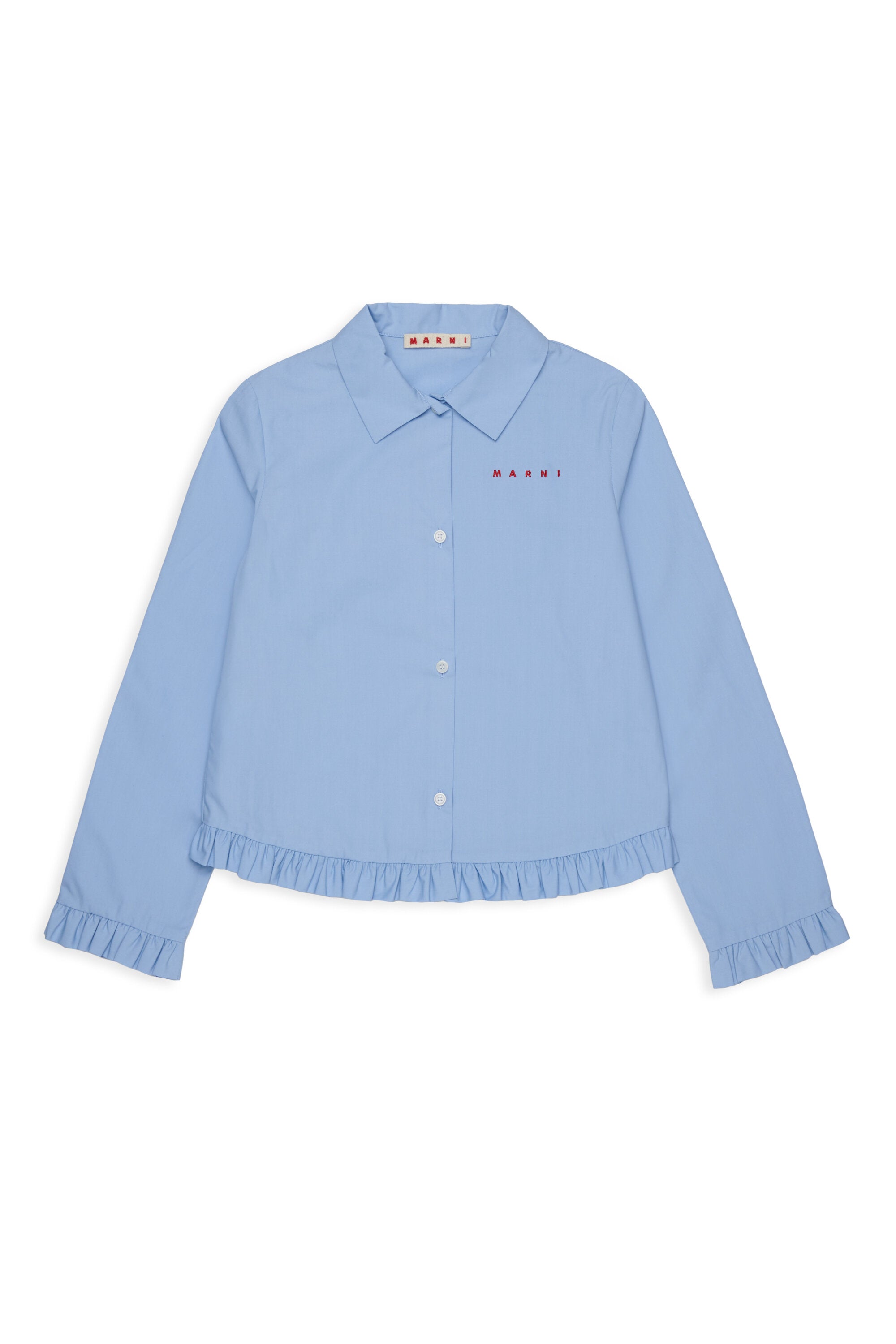 Camisa de manga larga con volantes