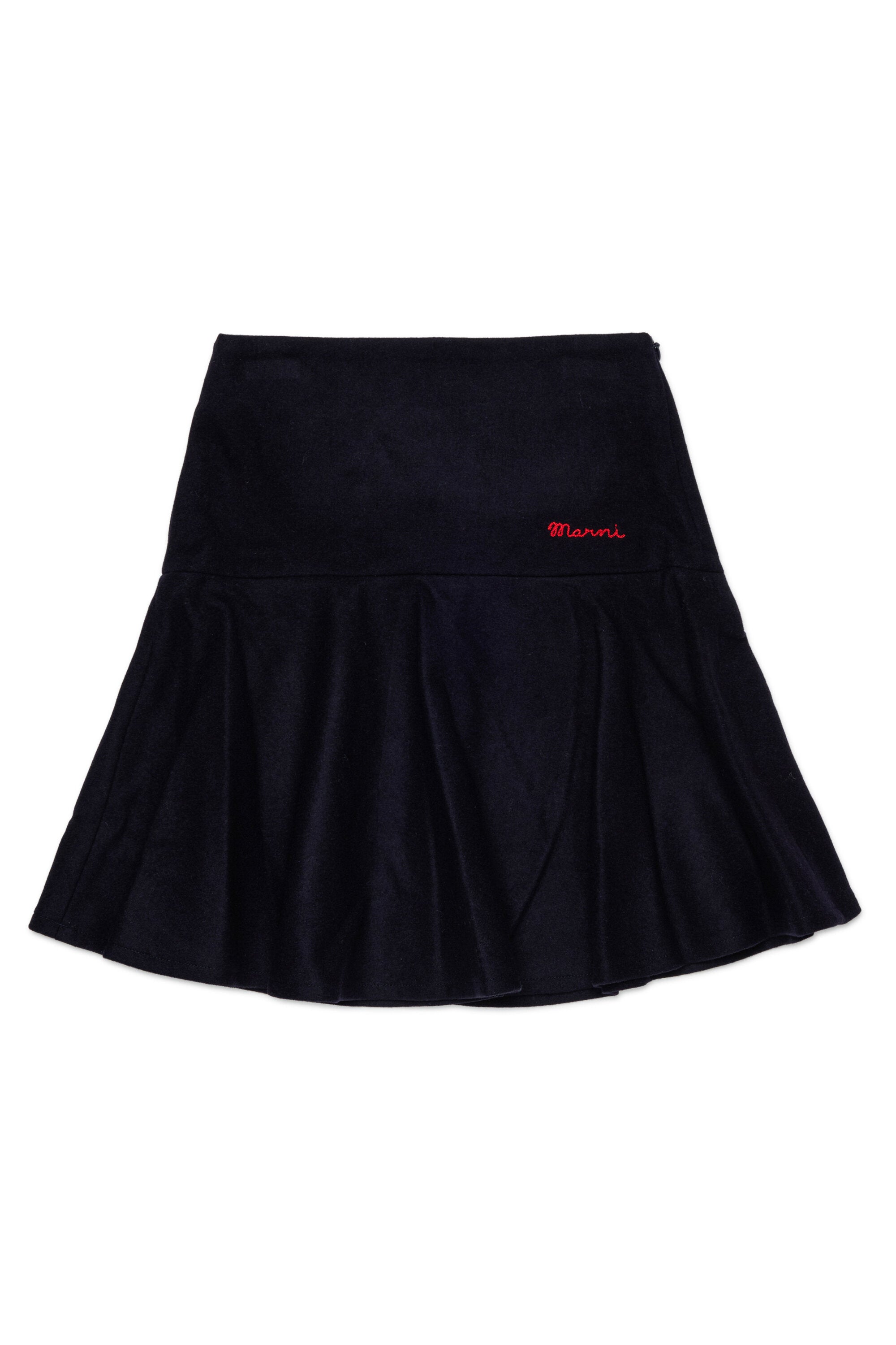 Falda midi con logo