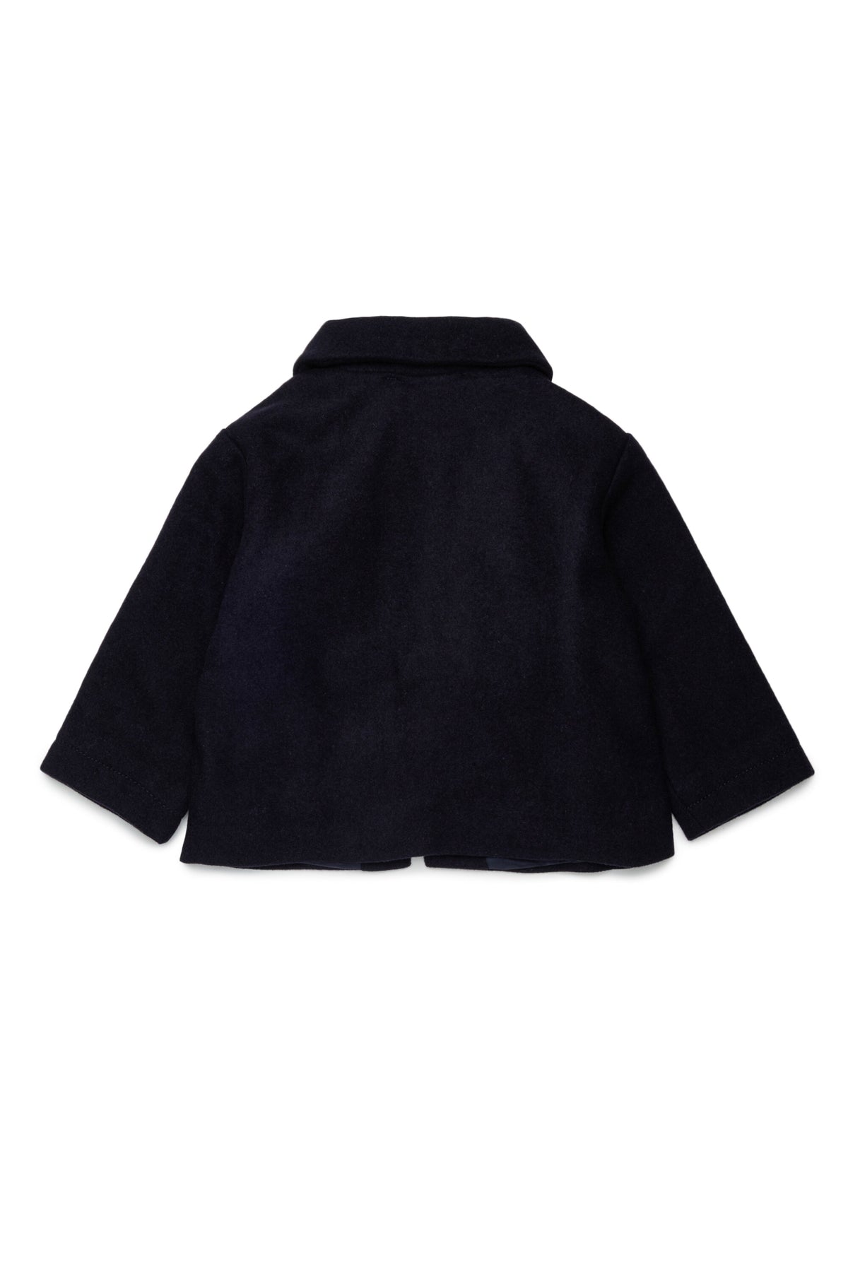 Veste en laine mélangée avec logo brodé