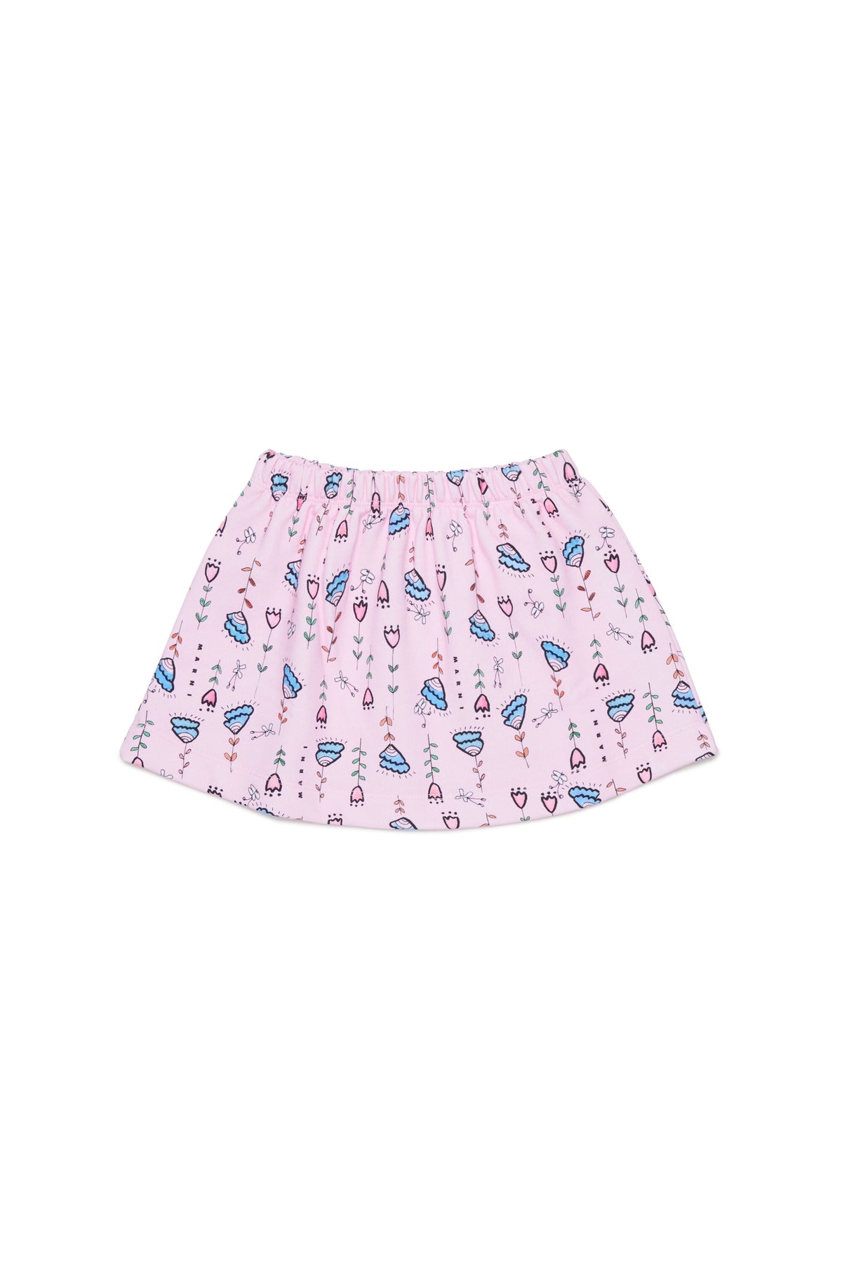 Patterned skirt with logo