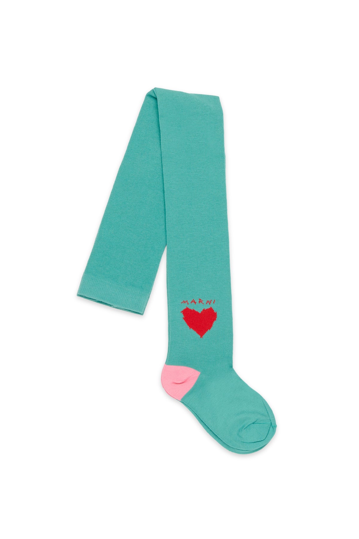 Tights with heart and logo