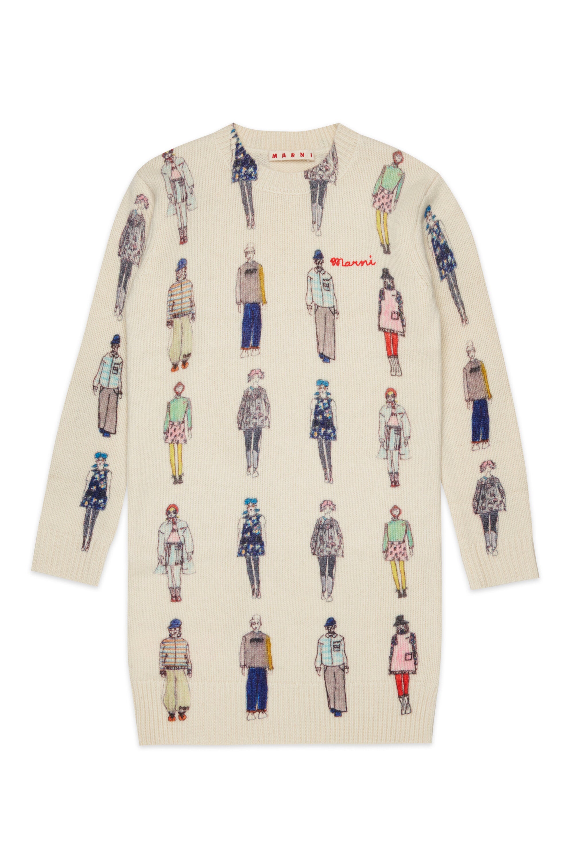 Vestido estampado con logo