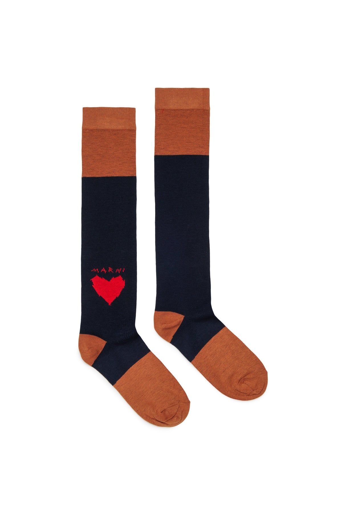 Chaussettes avec broderie cœur