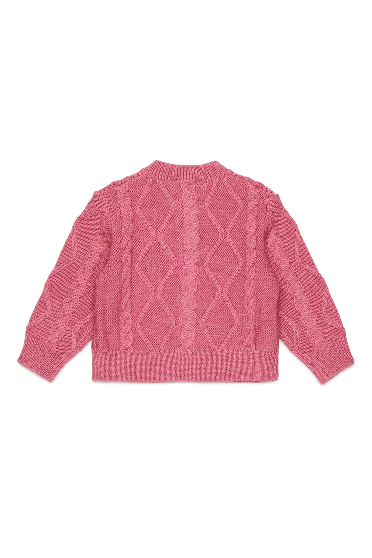 Cardigan avec torsades et broderies florales