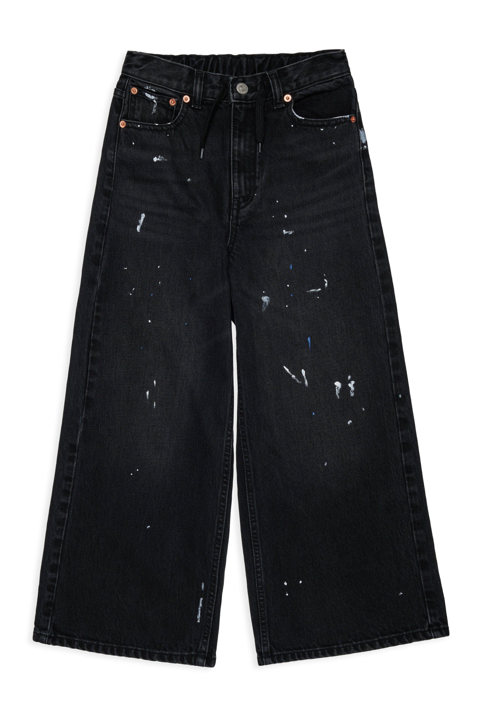 Flared jeans with used effect