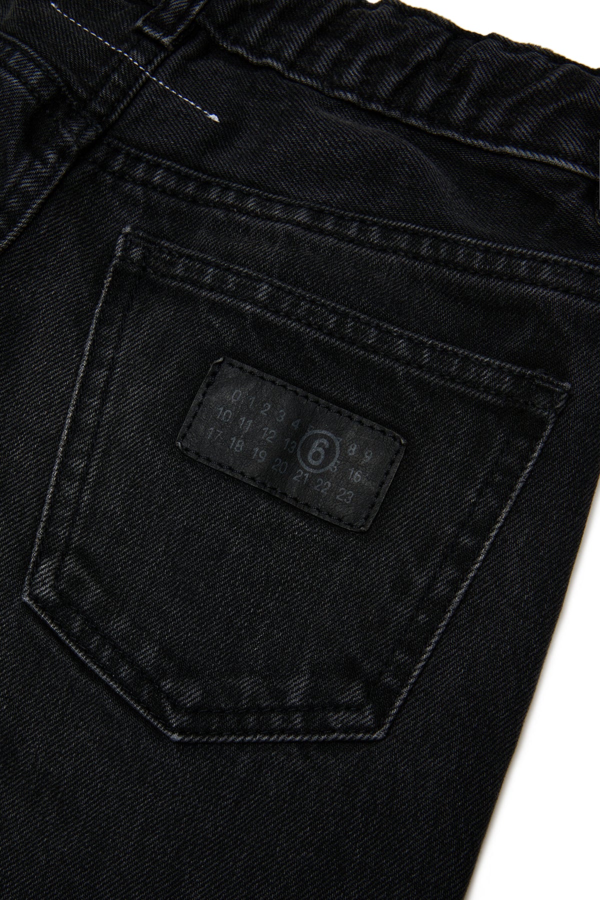 Flared jeans with used effect